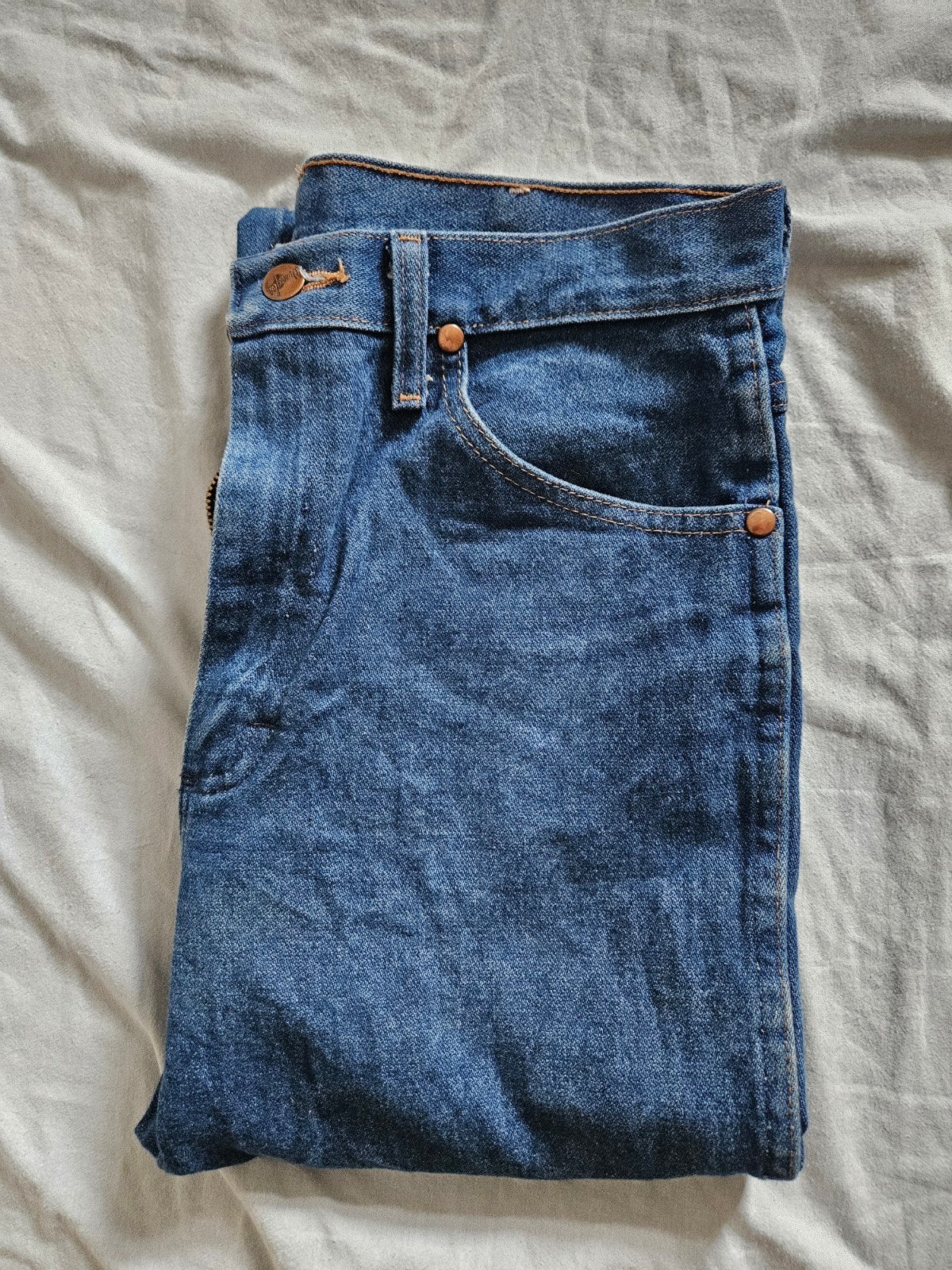 Wrangler spijkerbroek maat 30x34, Blauw, Wrangler, W32 (confectie 46) of kleiner, Ophalen of Verzenden
