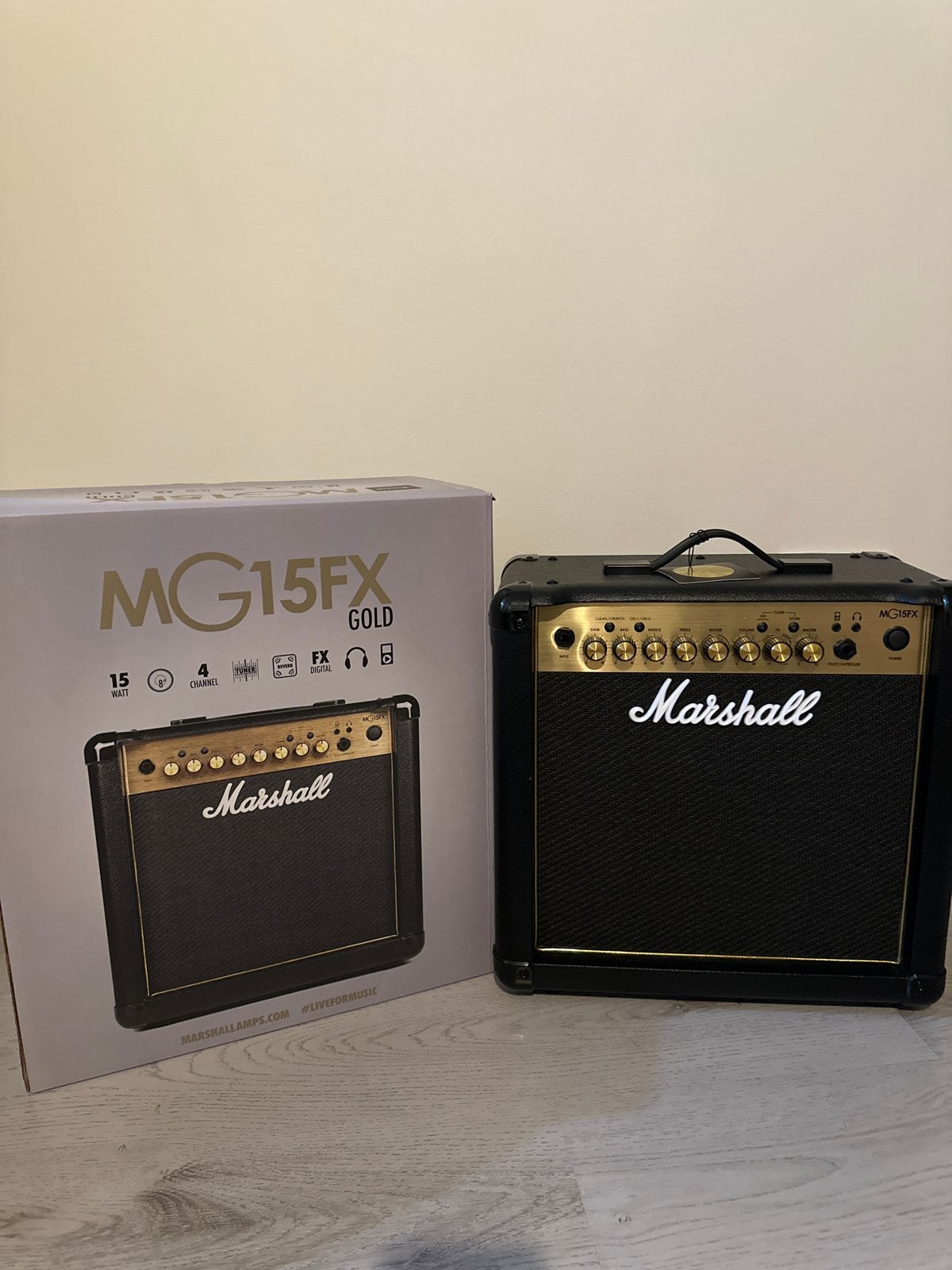 Marshall MG15FX Gold gitaarversterker - nieuw in doos, Muziek en Instrumenten, Versterkers | Bas en Gitaar, Ophalen of Verzenden