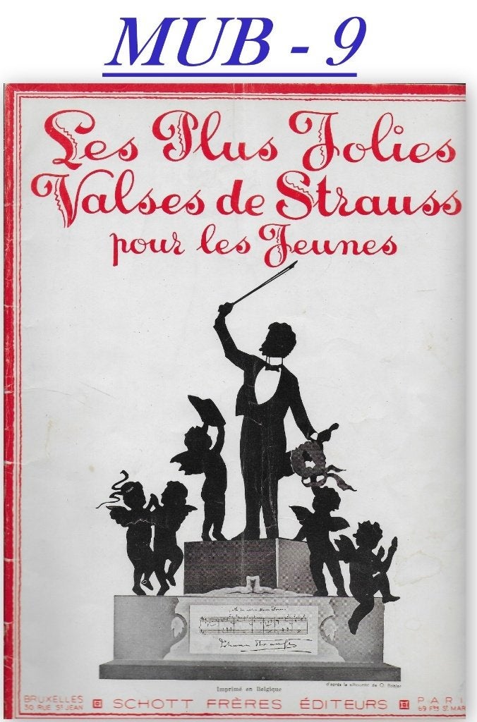 MUB9 bladmuziek voor piano walsen van Strauss, Gebruikt, Klassiek, Ophalen of Verzenden, Artiest of Componist