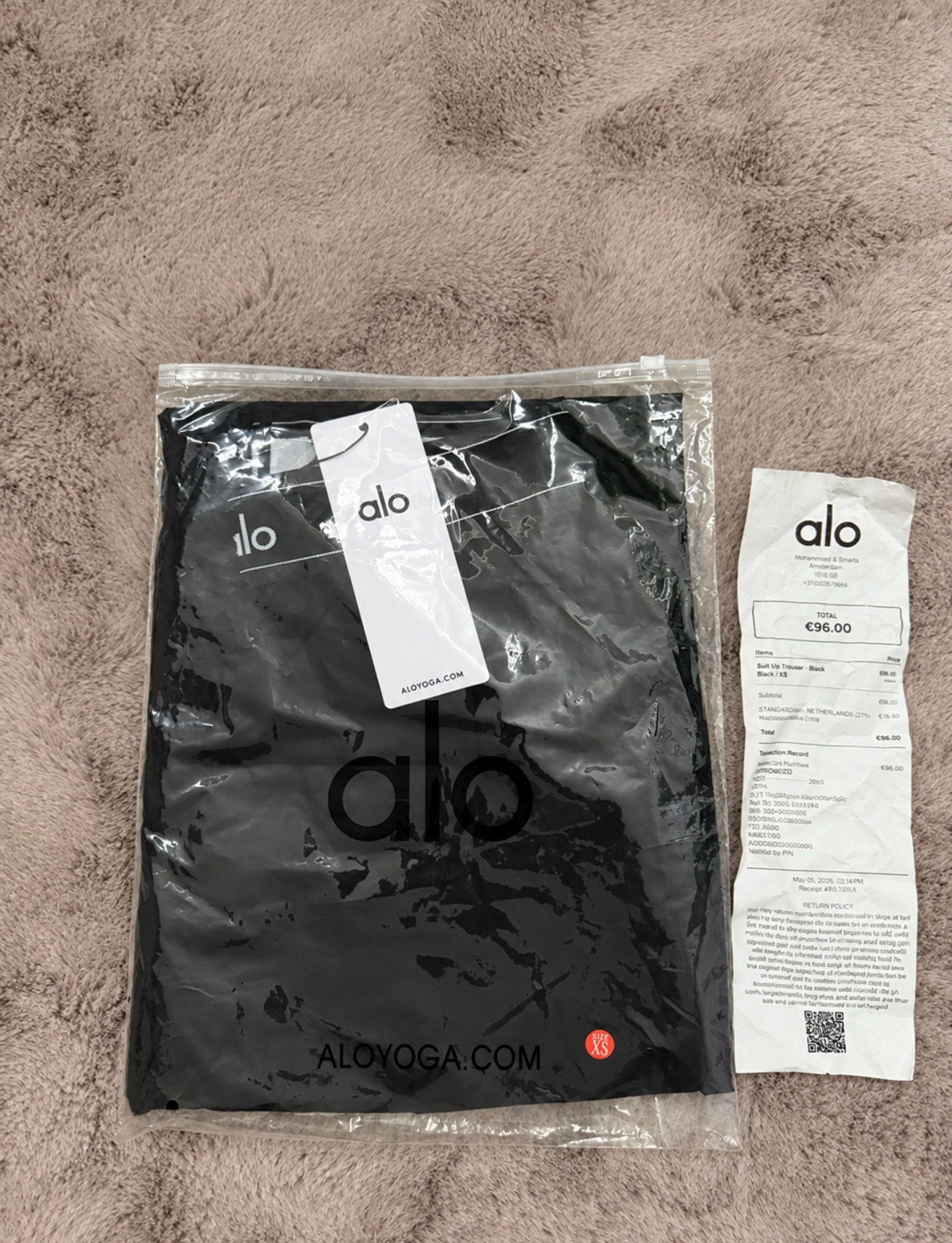 Alo Yoga Broek - Zwart, Verzenden, Zwart, Nieuw, Maat 34 (XS) of kleiner