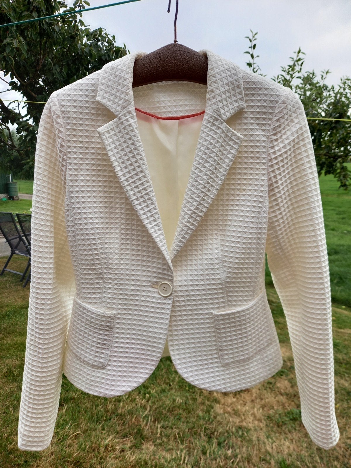 z.g.a.n. dames blazer maat M, Beige, Zo goed als nieuw, Jasje, Ophalen