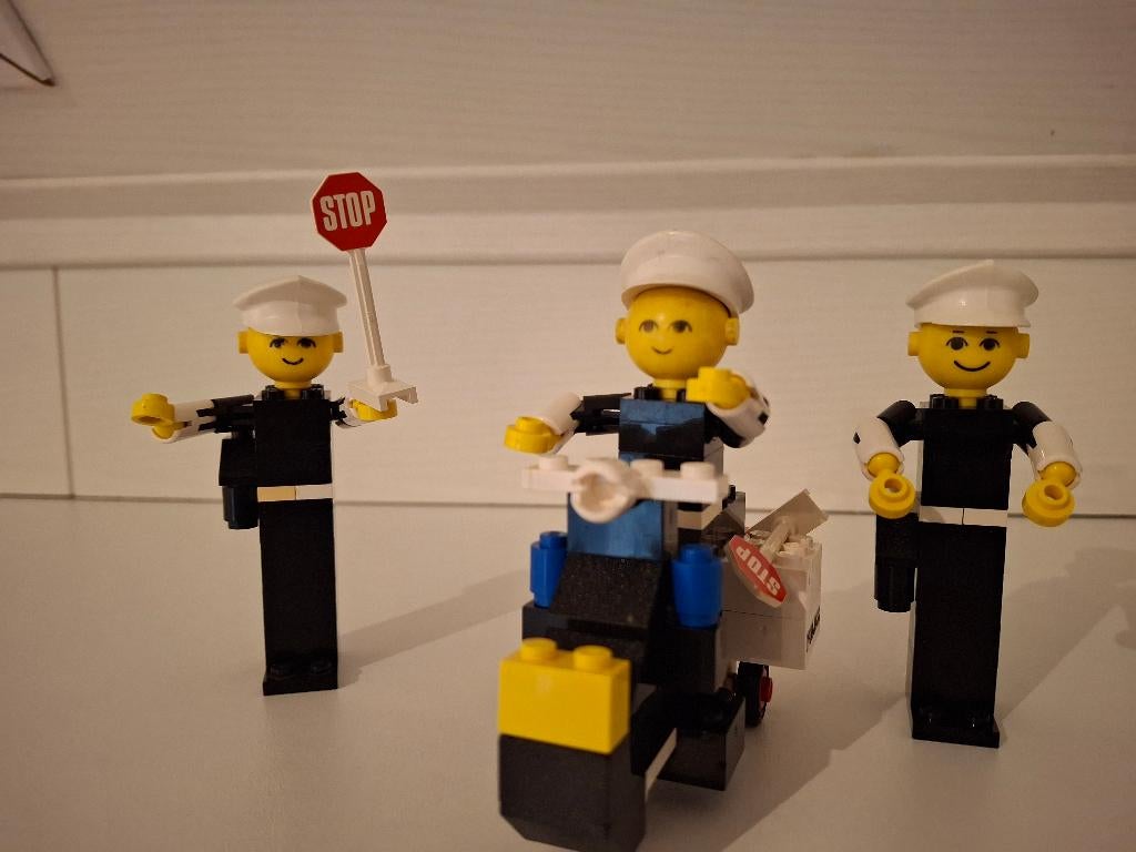 Lego Homemaker 256 ( 256-1 )Police Officers Motorcycle 1976, Ophalen of Verzenden, Gebruikt