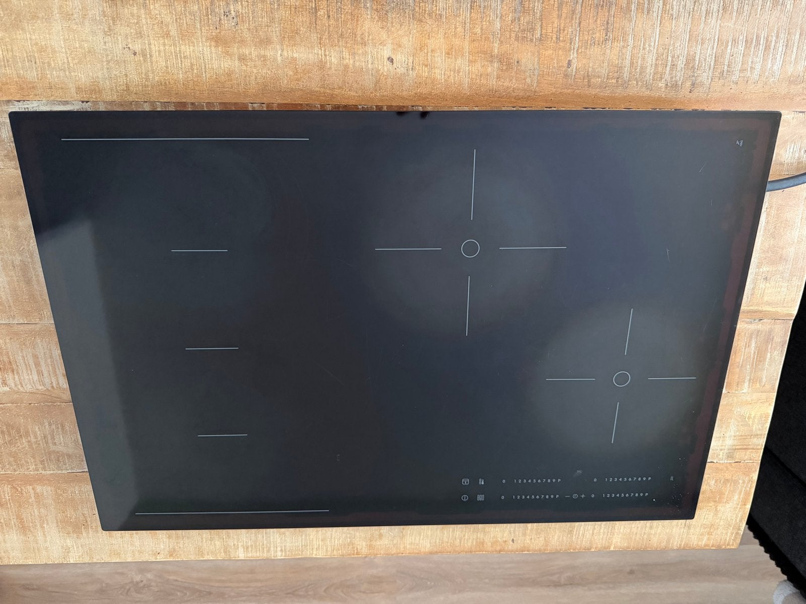 IKEA HOGKLASSIG 78cm Inductiekookplaat - 4 zones, Witgoed en Apparatuur, Ophalen, Gebruikt, 4 kookzones, Inductie