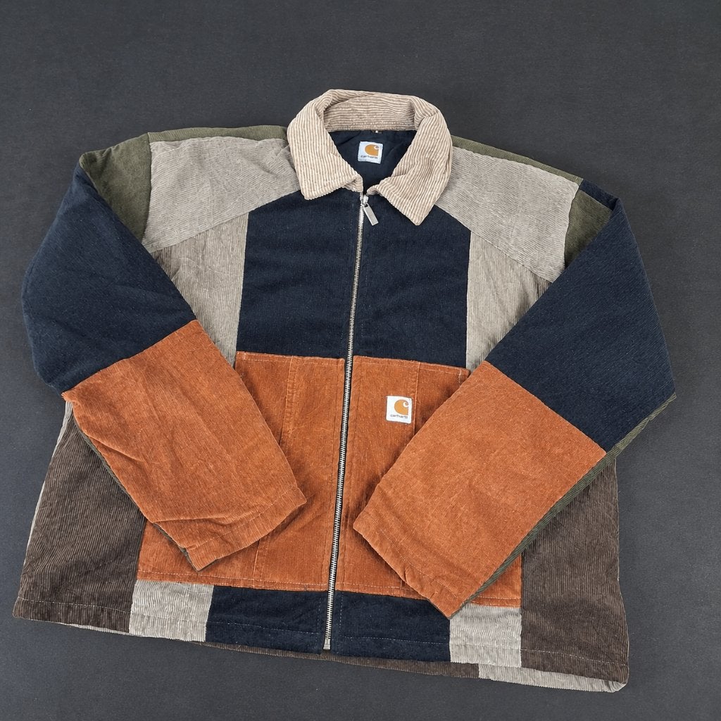Carhartt Rework Patchwork Corduroy Jacket – Maat S, Kleding | Heren, Overige kleuren, Carhartt, Ophalen of Verzenden, Zo goed als nieuw