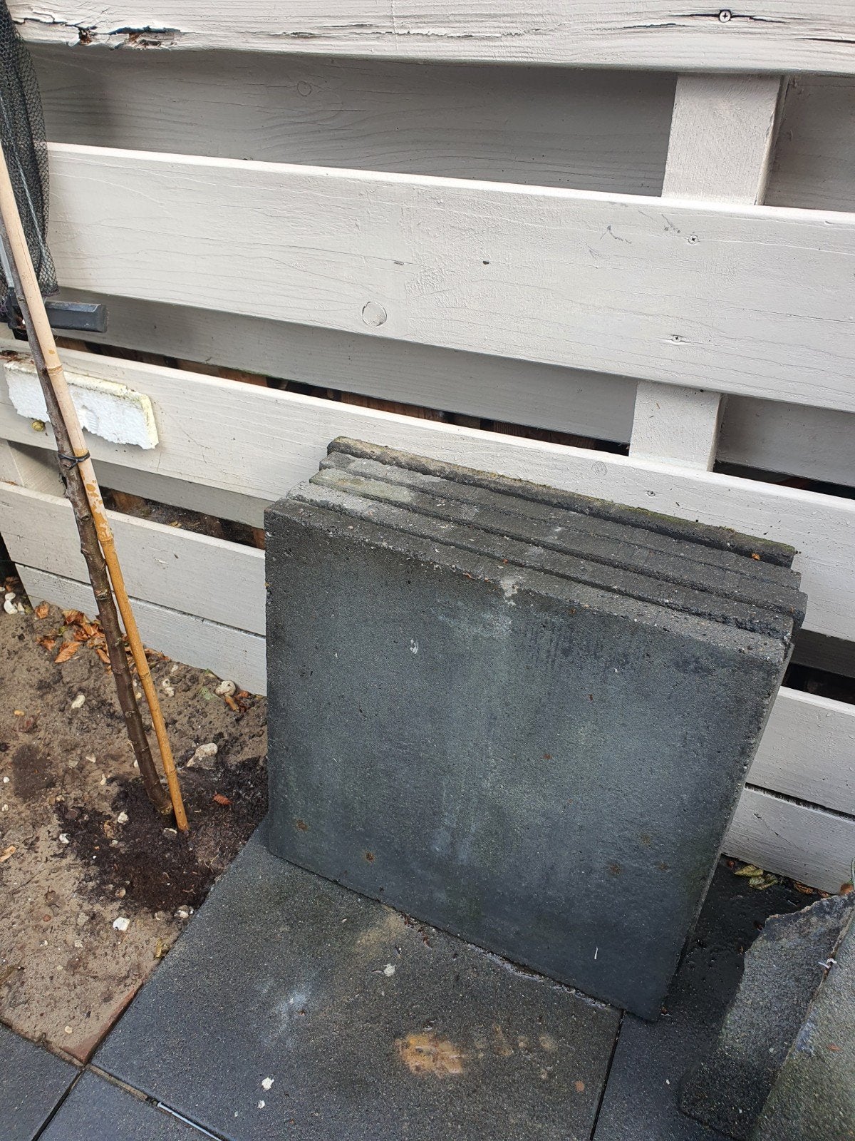 Tuintegels 60x60 cm / 5 stuks, Ophalen, Gebruikt, Vierkant, 60 tot 100 cm