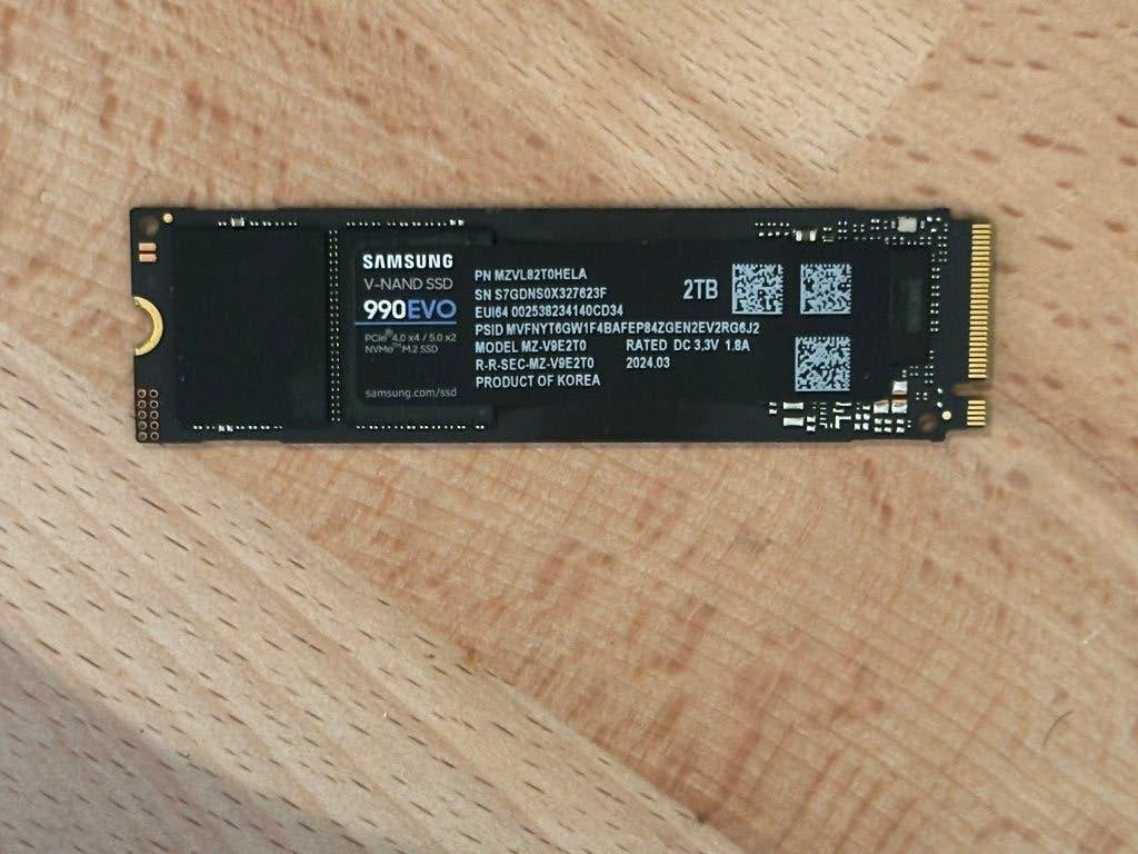 2TB SSD NVME - SAMSUNG 990 EVO, Ophalen, Intern, 2TB, SSD