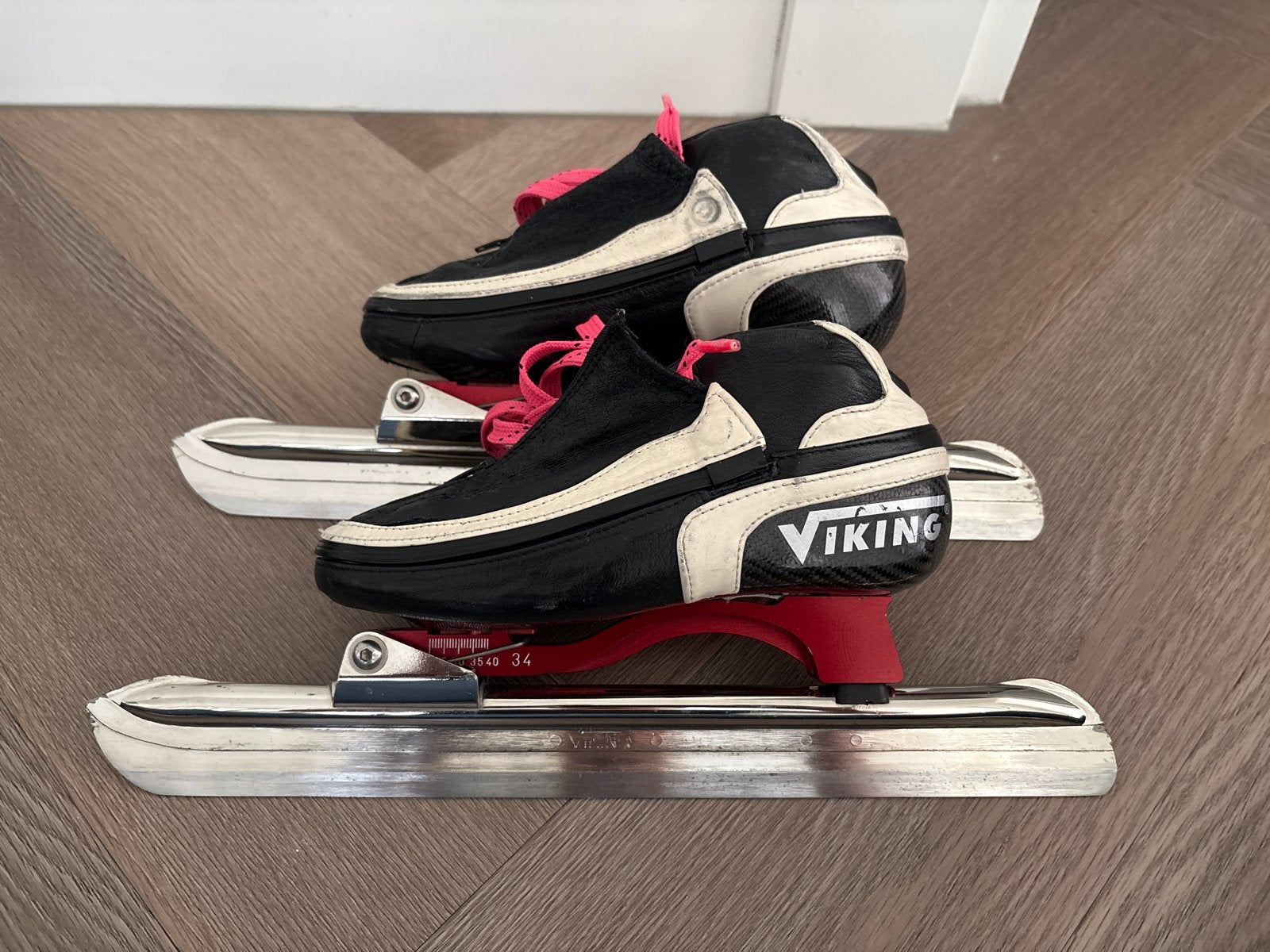 Viking Gold 2017 schaatsen 34 met Nagano sprint PM onderstel, Gebruikt, Ophalen of Verzenden, Noren, Viking