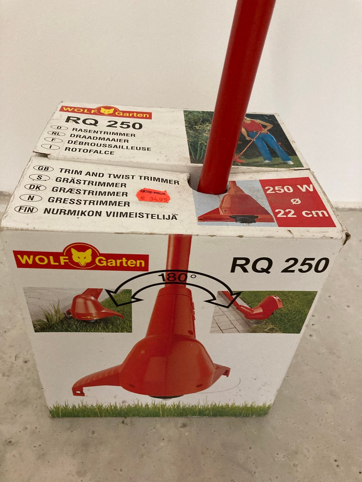 Wolf Garten RQ 250 Elektrische Grastrimmer - Nieuw in Doos, Ophalen, Nieuw, 10 tot 30 cm, Elektrisch