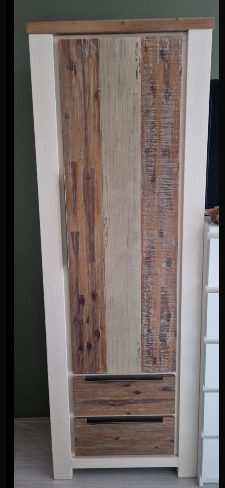 2x Kast met 4 legplanken en 2 lades - H199.5 D39.5 B69 cm, Ophalen, Zo goed als nieuw