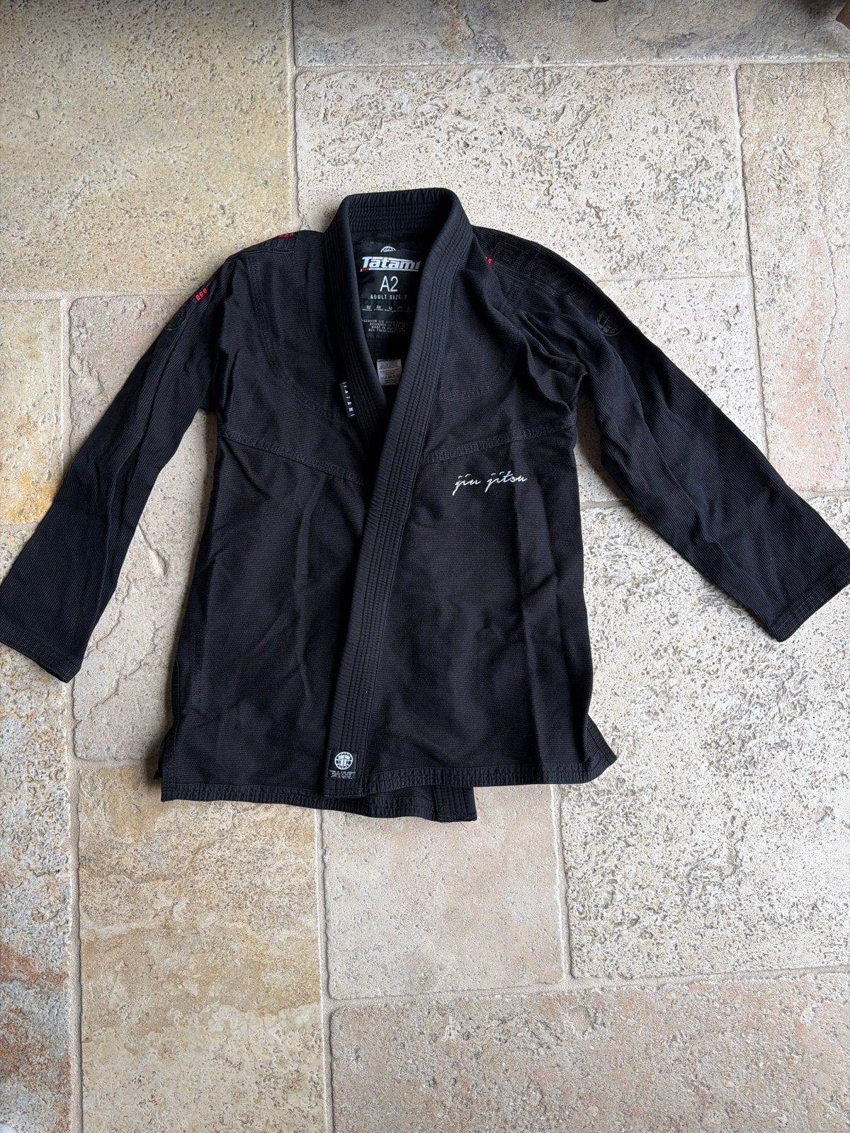 Tatami Premium BJJ Gi Maat A2 Zwart, Sport en Fitness, Gebruikt, Vechtsportpak, Jiu-Jitsu, Maat M