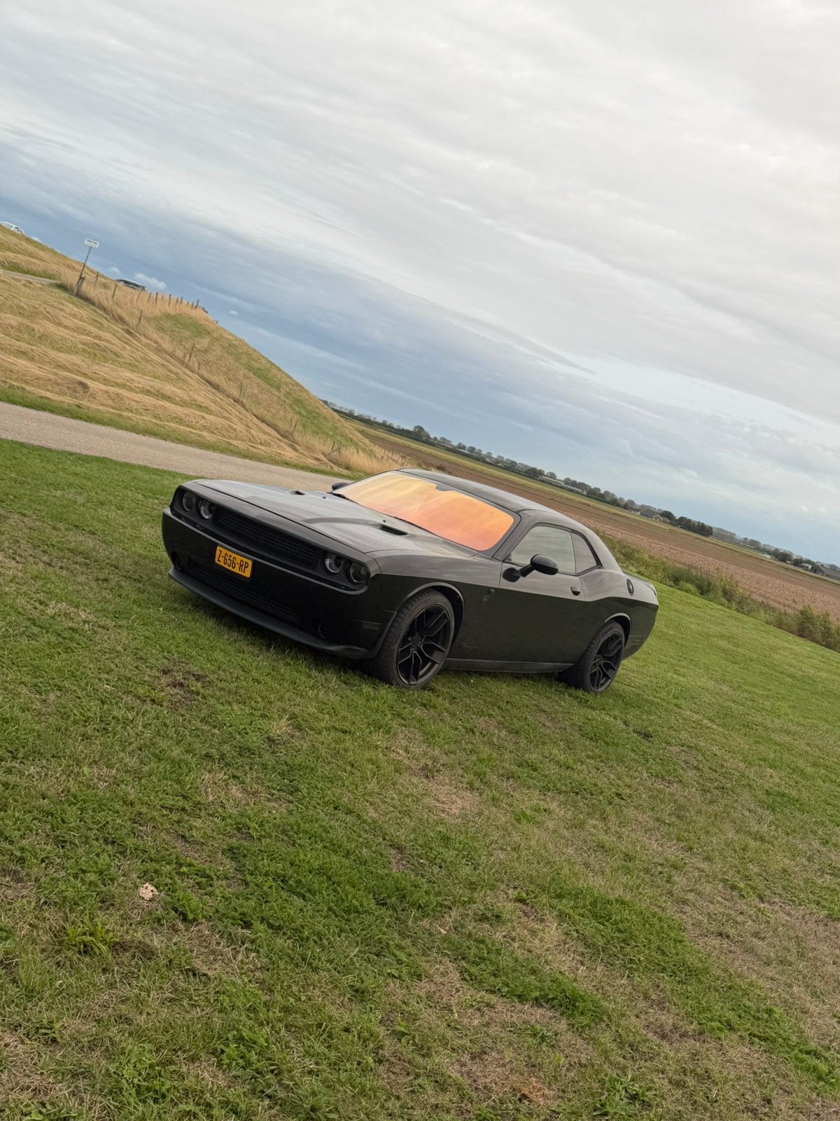 Dodge Challenger v6 3.6 liter, Auto's, Automaat, 309 pk, Zwart, Particulier