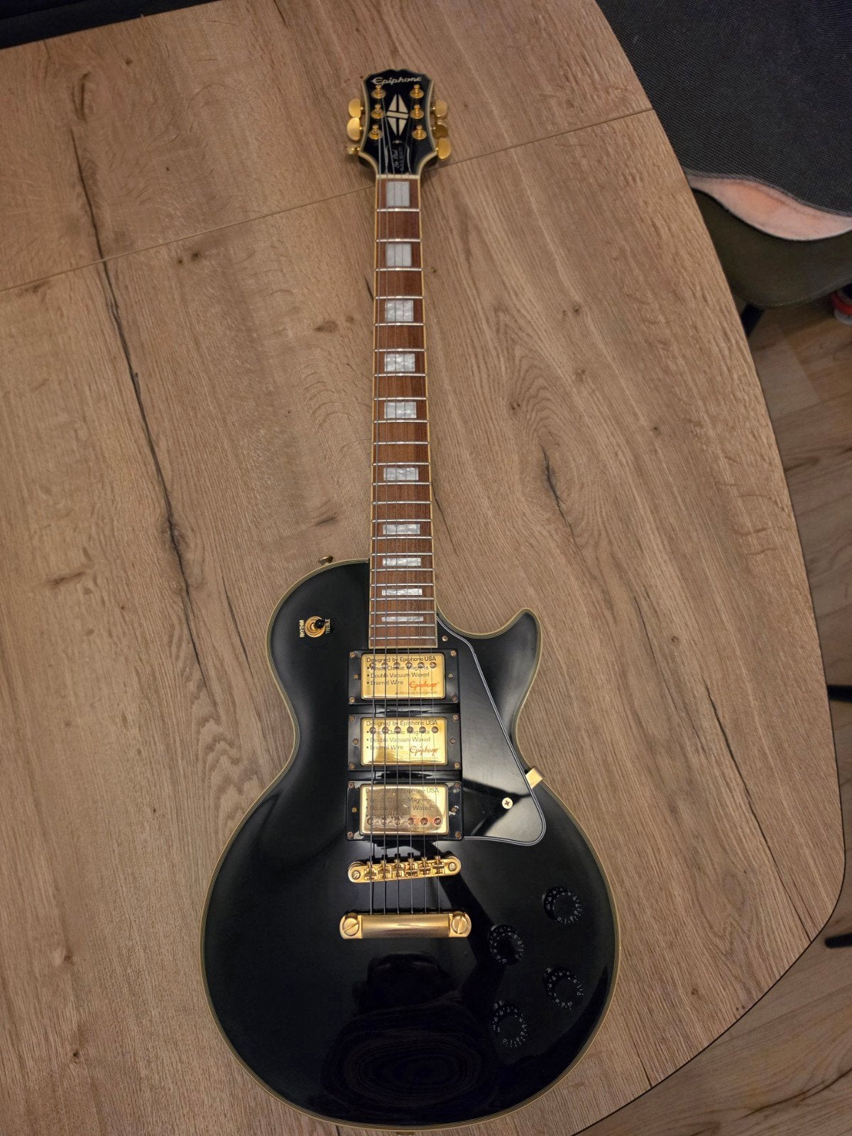Epiphone Les Paul Black Beauty - Zo goed als nieuw, Muziek en Instrumenten, Snaarinstrumenten | Gitaren | Elektrisch, Ophalen
