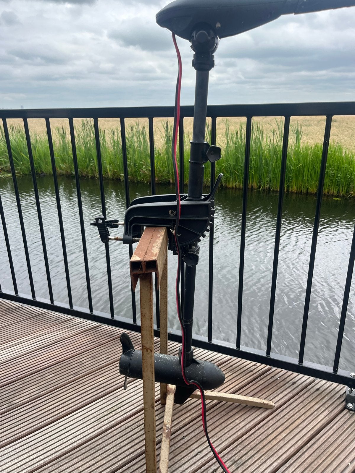 Elektrische buitenboordmotor 360W 12V, Watersport en Boten, Buiten- en Binnenboordmotoren, Gebruikt, Minder dan 5 pk, Elektrisch