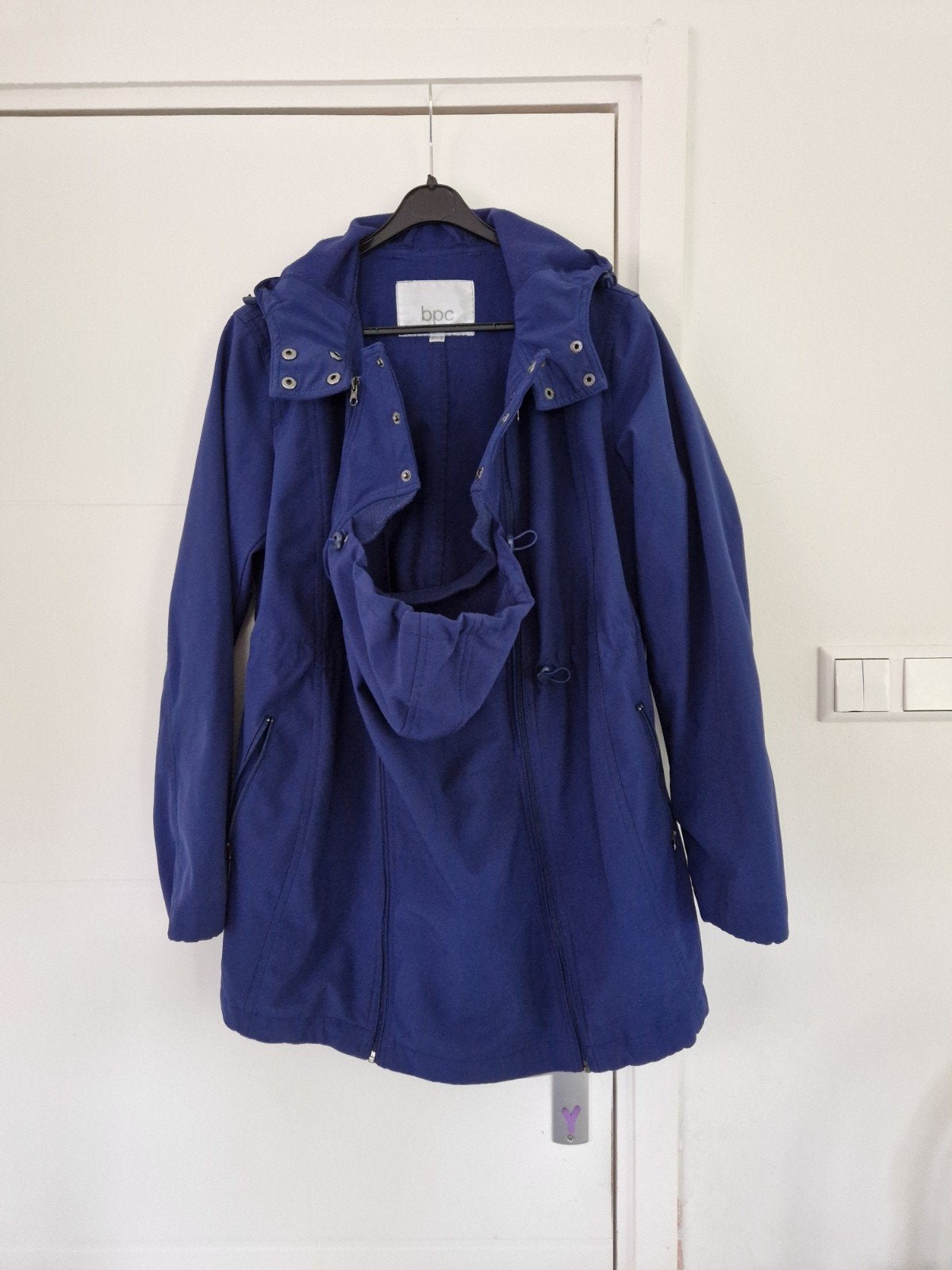 softshell zwangerschapsjas en draagjas S, Bonprix, Blauw, Ophalen of Verzenden, Zo goed als nieuw