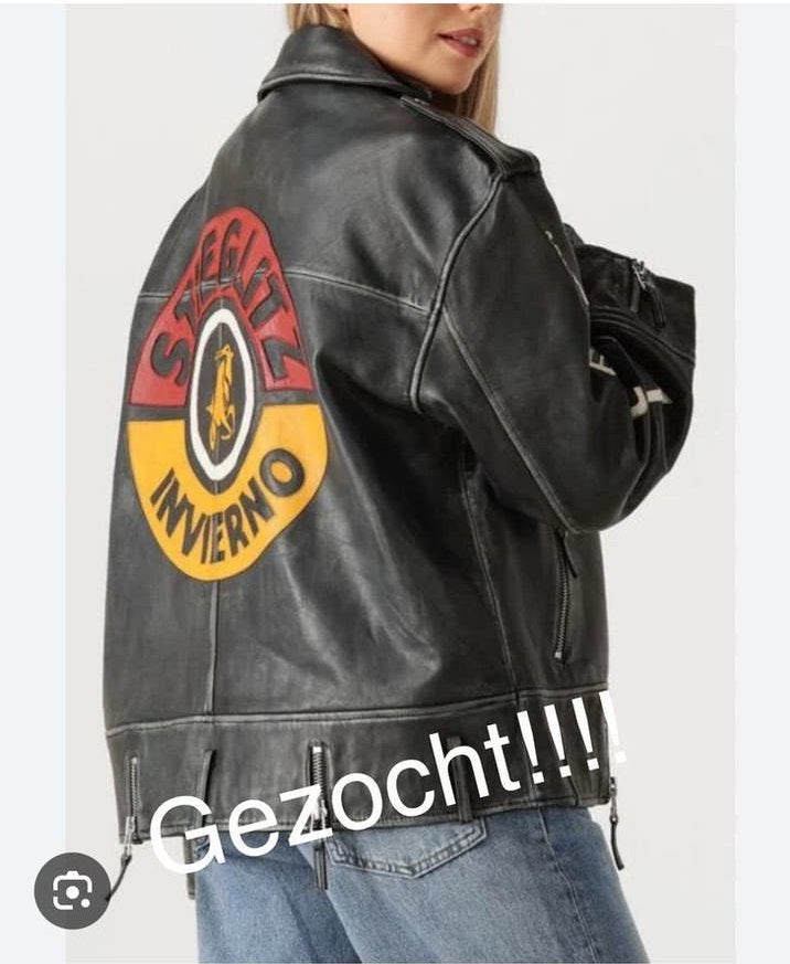 GEZOCHT: Stieglitz Nicolas Leren Jas, Kleding | Dames, Ophalen of Verzenden, Zo goed als nieuw, Zwart