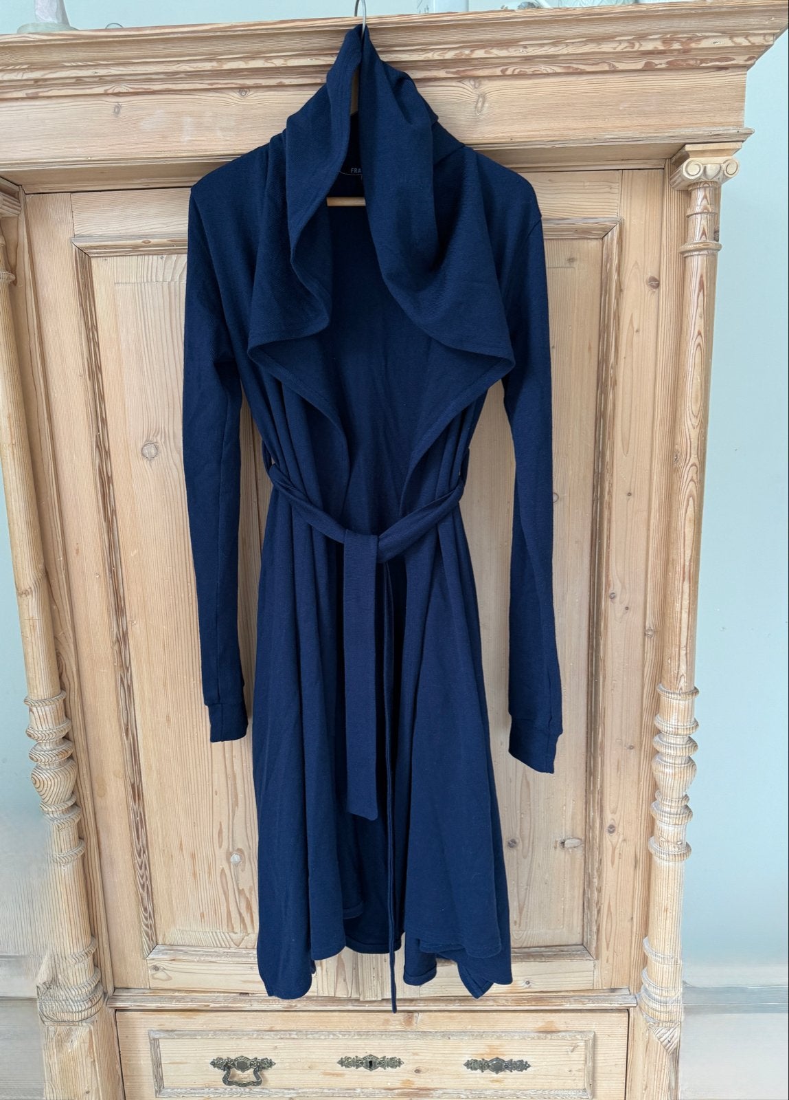 Nieuw! Prachtige donkerblauwe dames mantel vest wolmix, S., Ophalen of Verzenden, Nieuw, Maat 36 (S), Blauw