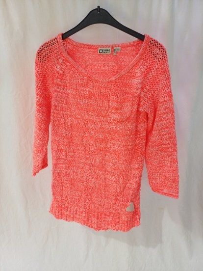 Stoere lange vel roze trui mt 146/152 merk Tuble'N Dry, Kinderen en Baby's, Kinderkleding | Maat 146, Meisje, ., Trui of Vest