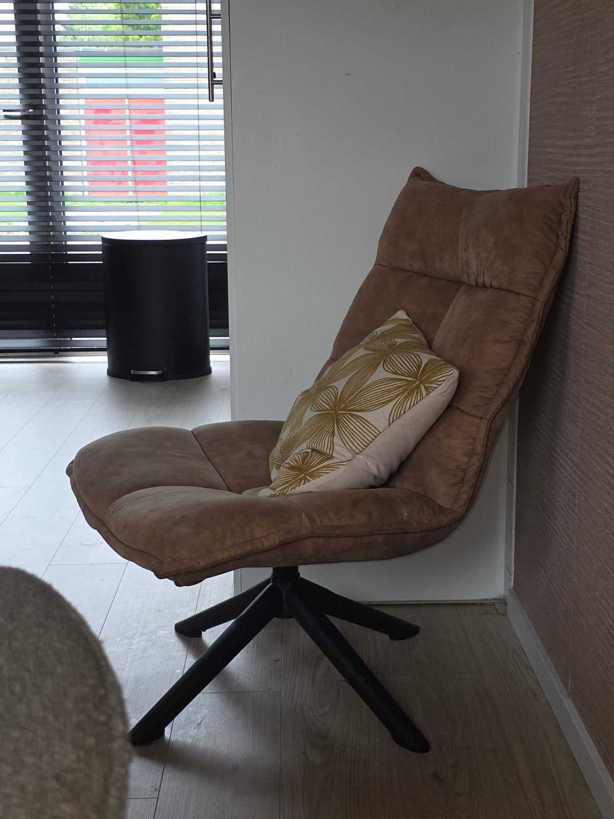 Stoel leenbakker met draaifunctie, Huis en Inrichting, Ophalen, 50 tot 75 cm