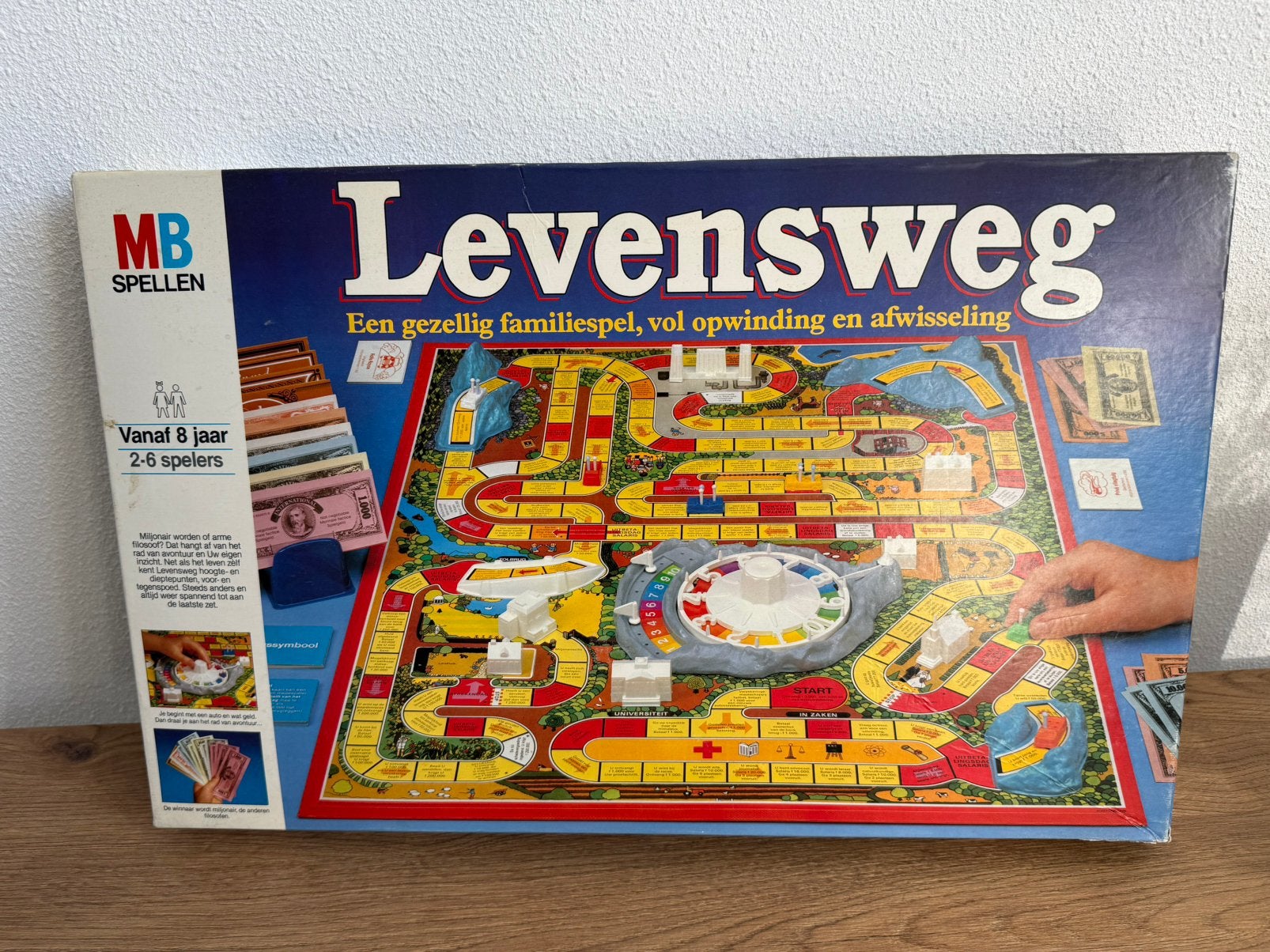 MB Levensweg bordspel, Hobby en Vrije tijd, Gezelschapsspellen | Bordspellen, Vijf spelers of meer, Ophalen of Verzenden, Gebruikt