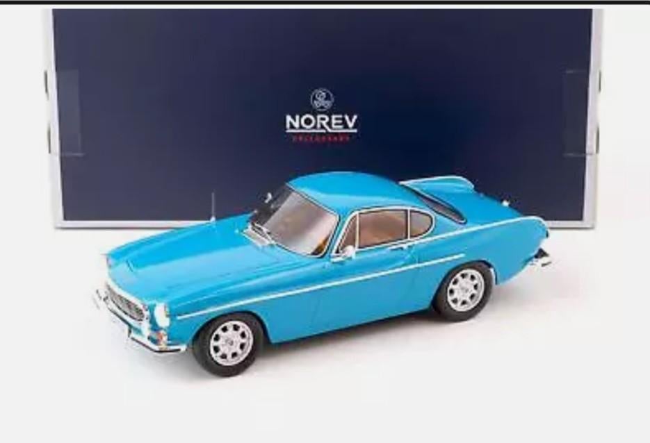 1:18 Volvo P 1800 S uit 1969 Blauw Norev, Ophalen of Verzenden, Nieuw, Auto, Norev