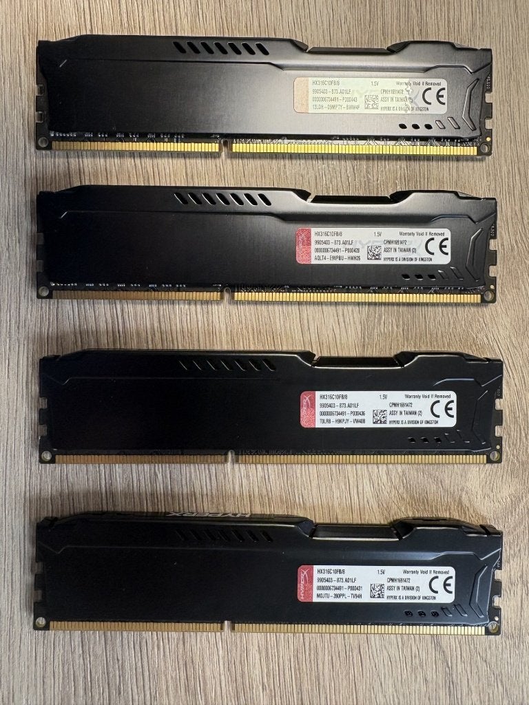 32 GB DDR3 HyperX Fury, Gebruikt, 32 GB, DDR3, Ophalen of Verzenden