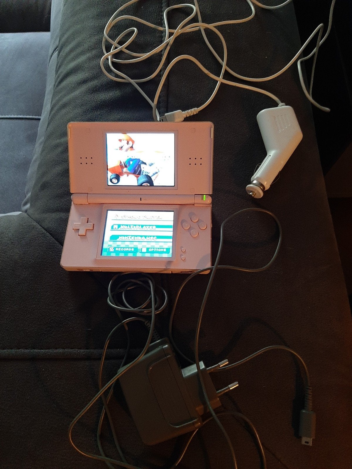 nitendo ds roze met oplader en autolader, Ophalen of Verzenden, Roze, DS Lite