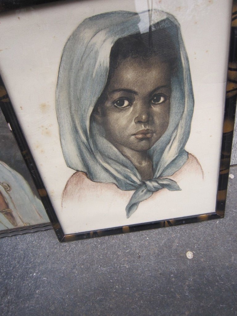 LILLY Eversdijk/Smulders, Leuk meisjesportretje, Ophalen, Expressionistisch, Portret of Personen, Papier