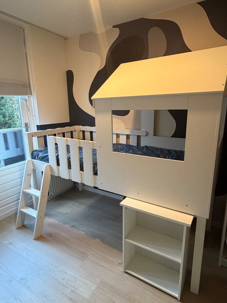 Witte halfhoogslaper, Kinderen en Baby's, Ophalen, Gebruikt, Halfhoogslaper