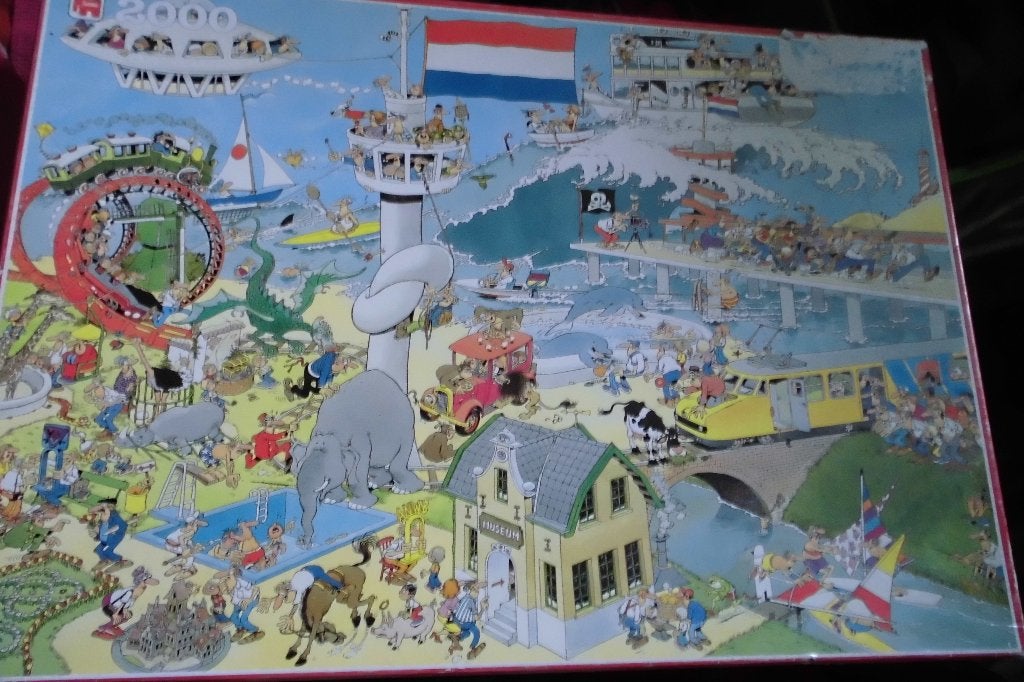 jan v haasteren puzzel 2000, Ophalen of Verzenden, Meer dan 1500 stukjes, Gebruikt
