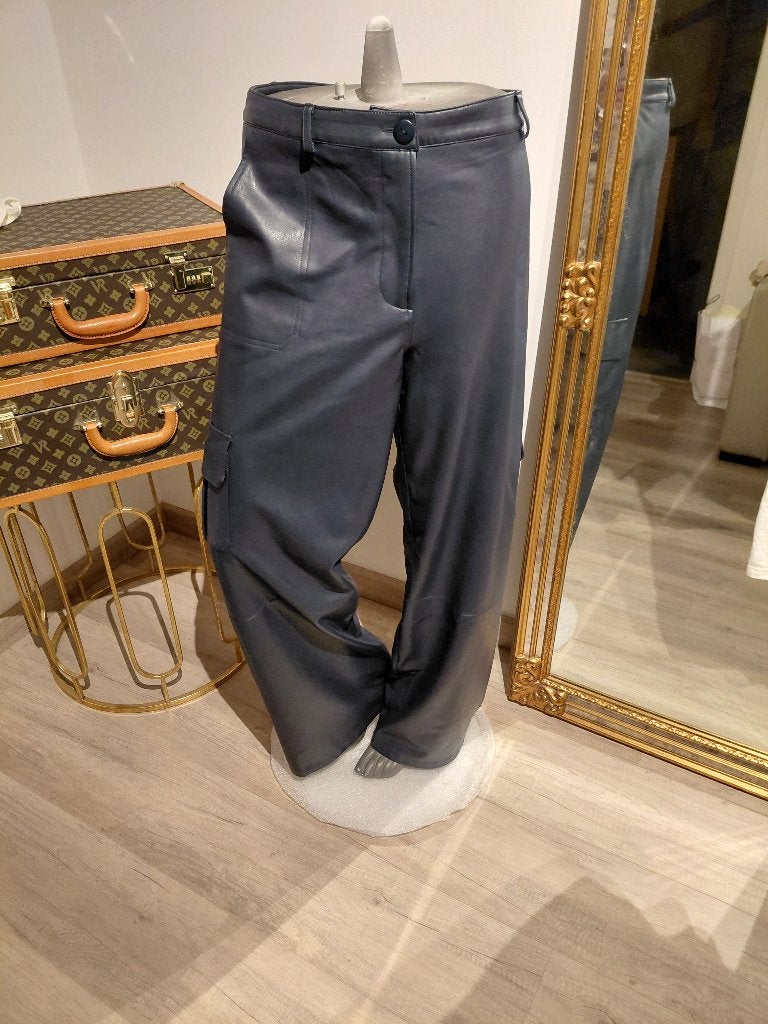 Senso prachtige namaak lederen broek m44, Zwart, Maat 42/44 (L), Ophalen of Verzenden, Zo goed als nieuw