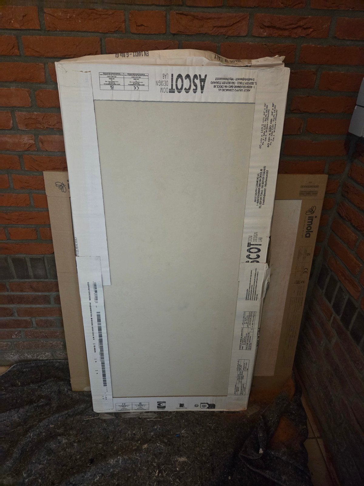 Nieuwe keramische tegels, beige, 60x120 cm, Ophalen, 60 cm of meer, Nieuw, 5 tot 10 m²