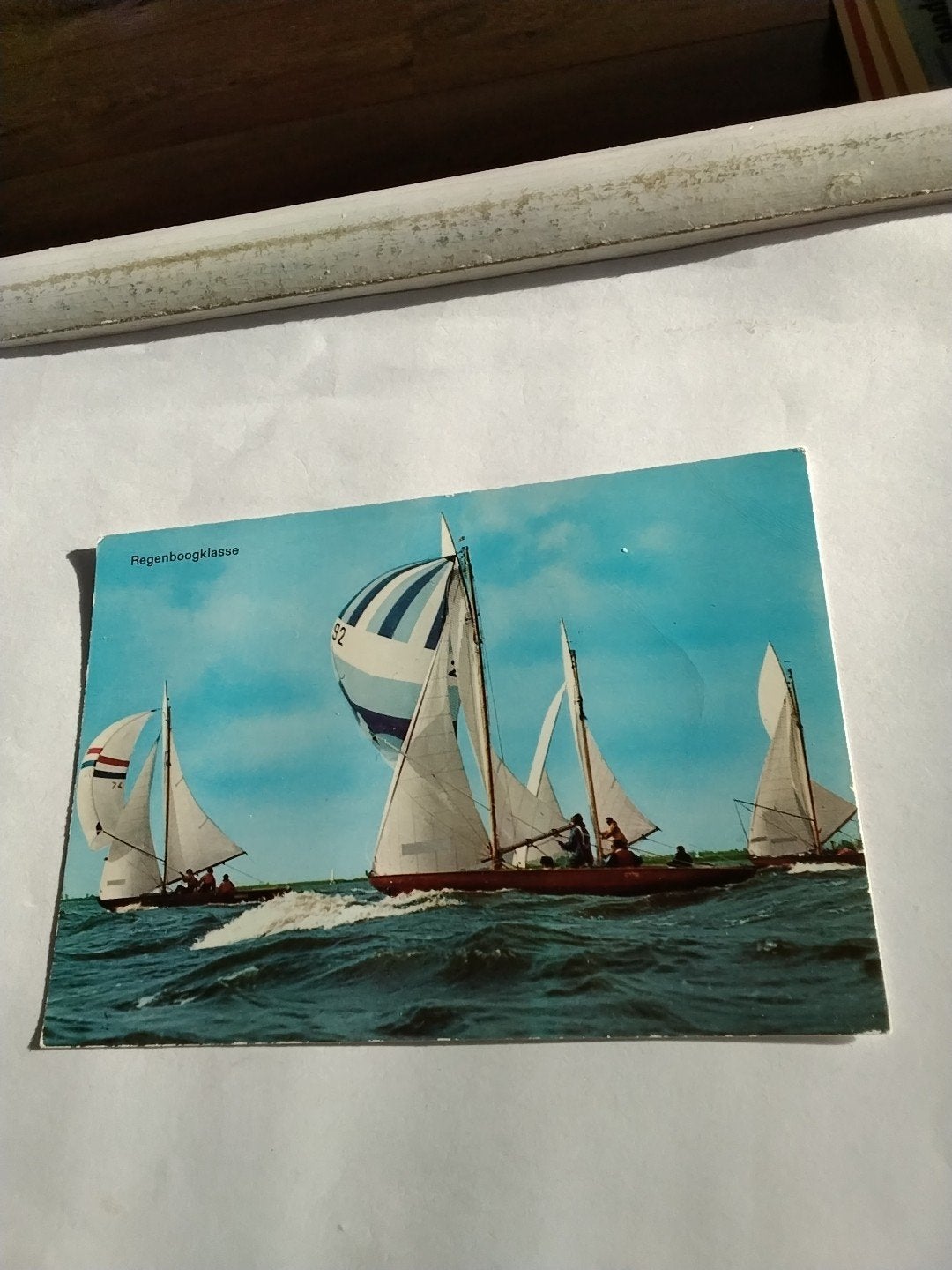 Ansichtkaart Regenboogklasse zeilboten, Ophalen of Verzenden, 1960 tot 1980, Ongelopen