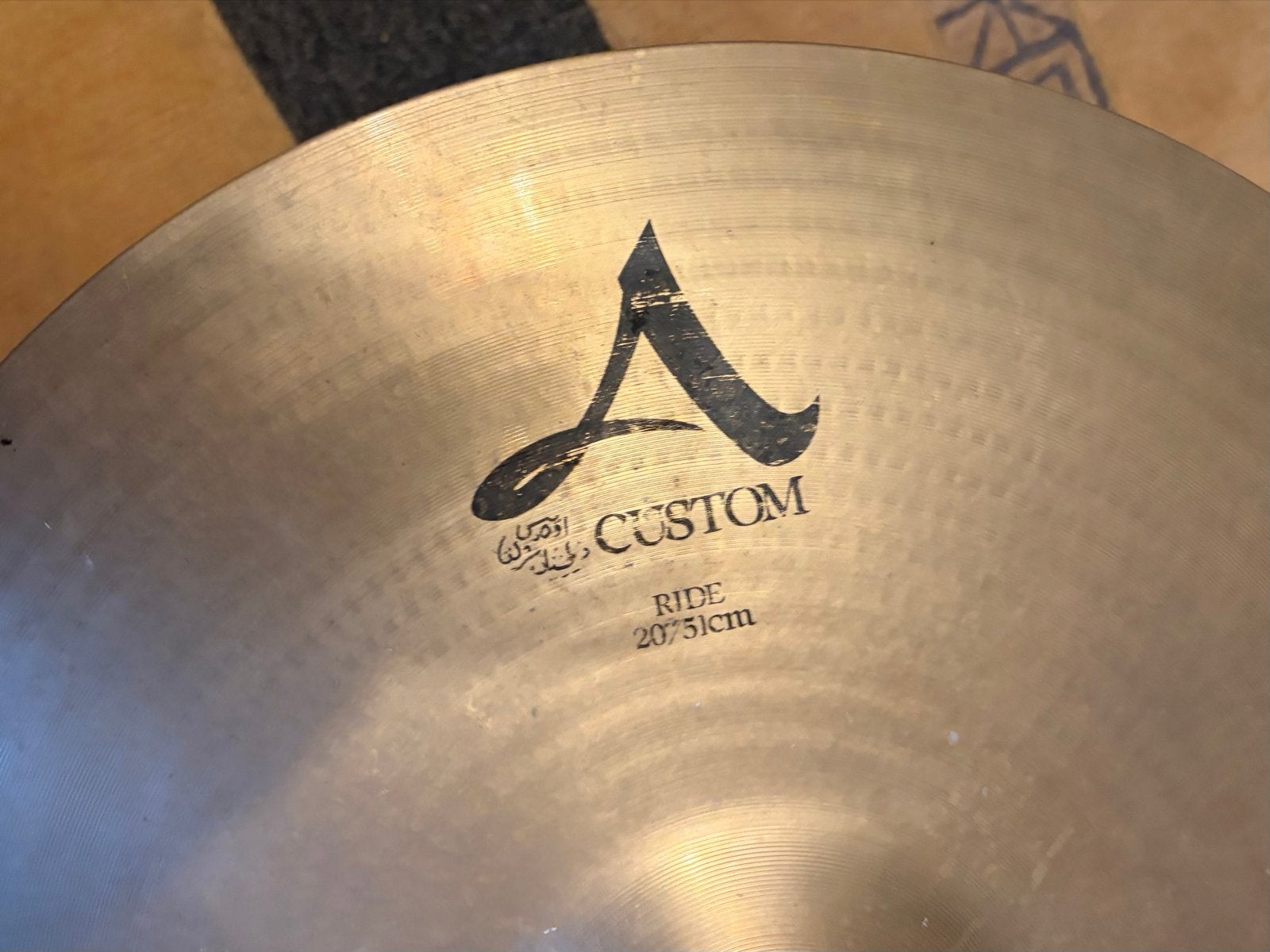 20” Zildjian A Custom Ride (Avedis Ink Era, 1992–2013), Muziek en Instrumenten, Gebruikt, Usa, Drums of Percussie, Ophalen of Verzenden