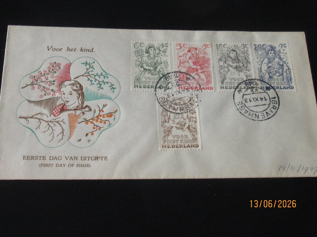 Nico FDC Voorloper Kind 1949 Blanco Open Klep, Ophalen of Verzenden, Nederland