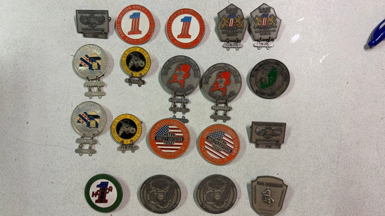 Vintage harley davidson buttons, Ophalen of Verzenden, Zo goed als nieuw, Overige onderwerpen