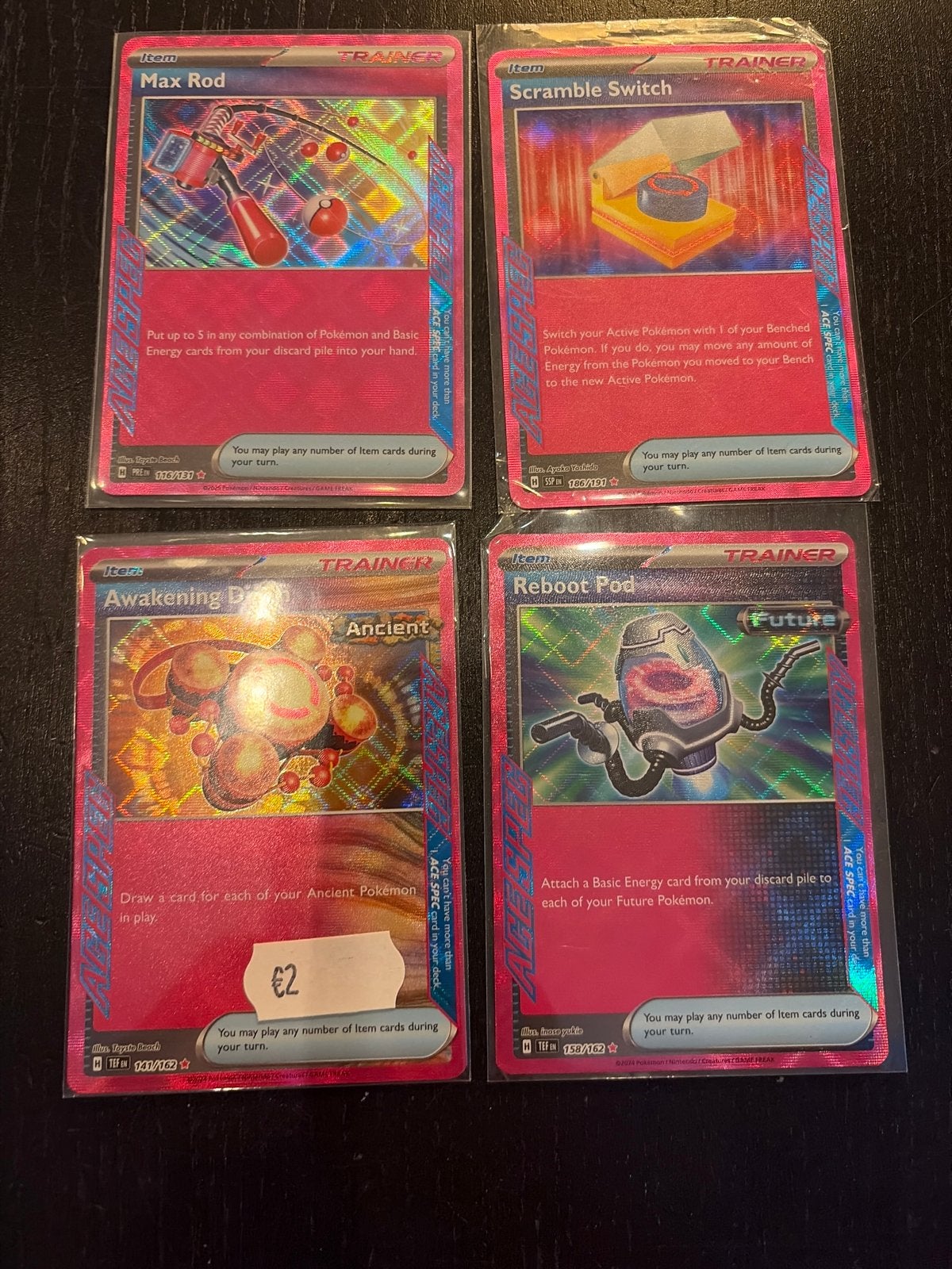 Pokémon TCG Trainer Kaarten - Max Rod, Scramble Switch, etc., Ophalen of Verzenden, Gebruikt, Meerdere kaarten