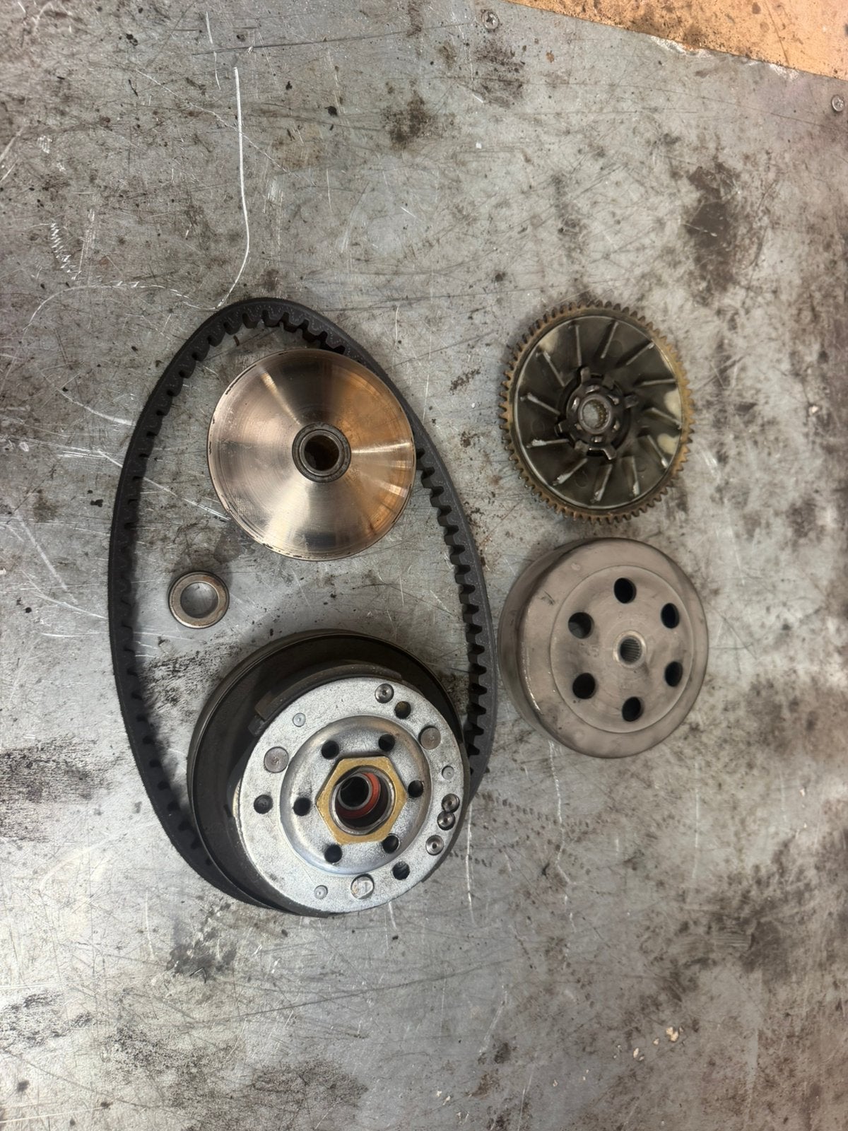 Piaggio zip type 3 overbrenging 50cc 70cc, Ophalen