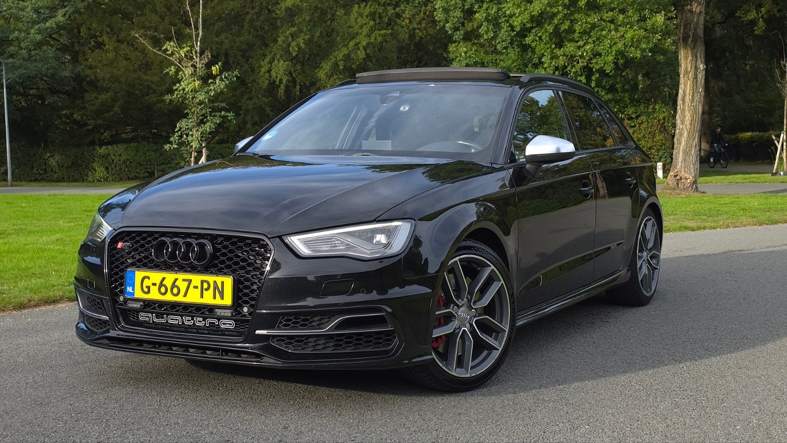 Audi S3 Sportback | B&O | Pano | Volledige Historie, Automaat, S3, 1984 cc, Zwart