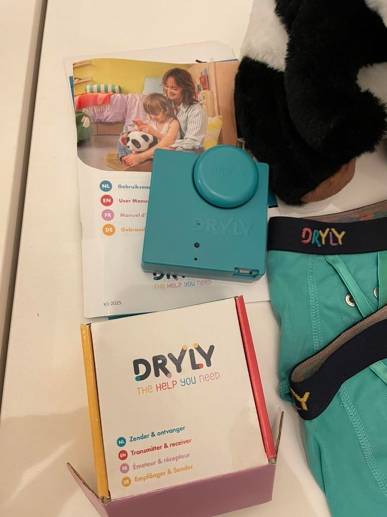 Dryly plaswekker met zender en ondergoed maat 122/128, Ophalen of Verzenden, Gebruikt