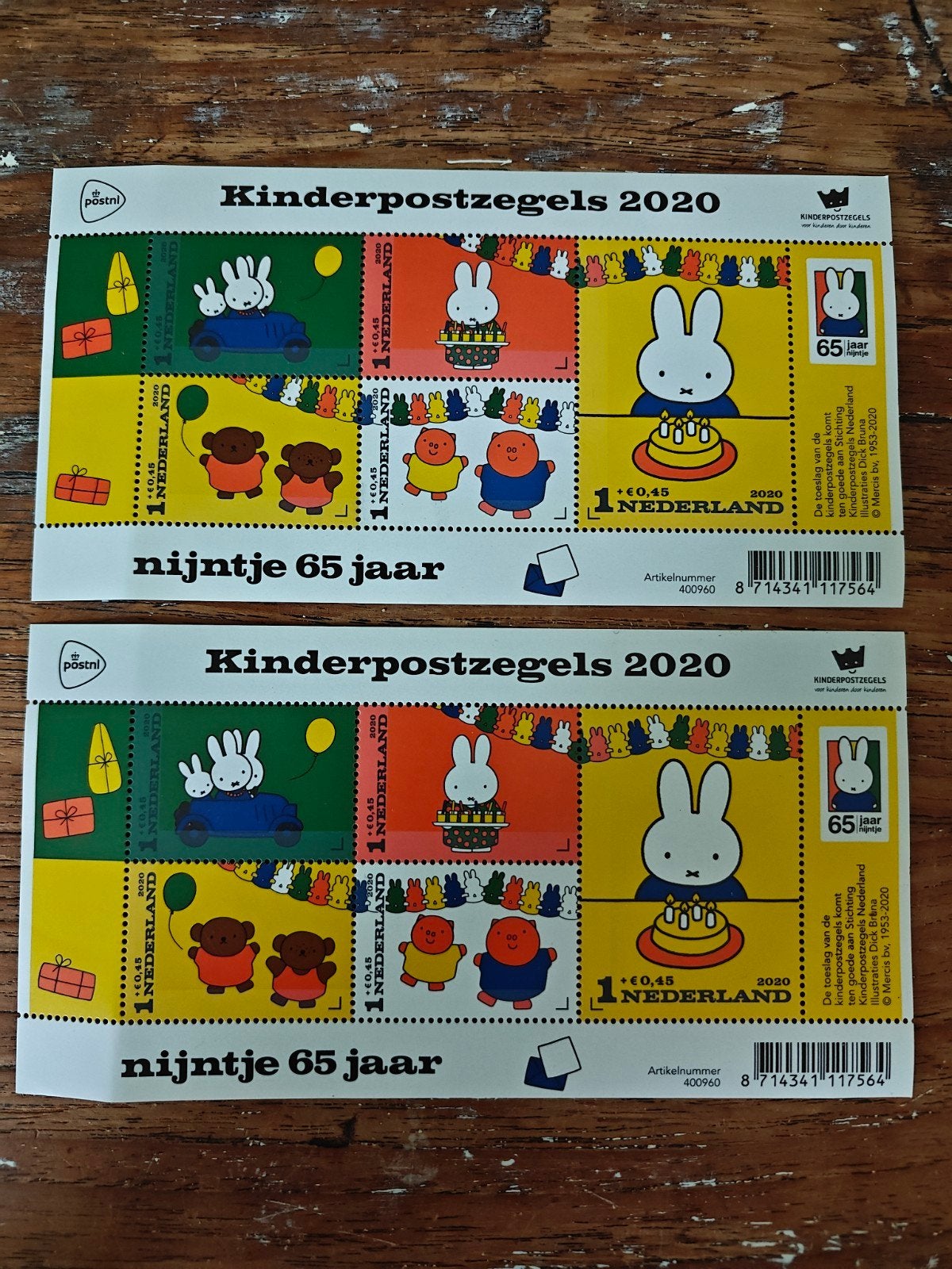 Kinderpostzegels, Nijntje 65 jaar, Postzegels en Munten, Postzegels | Nederland, Ophalen