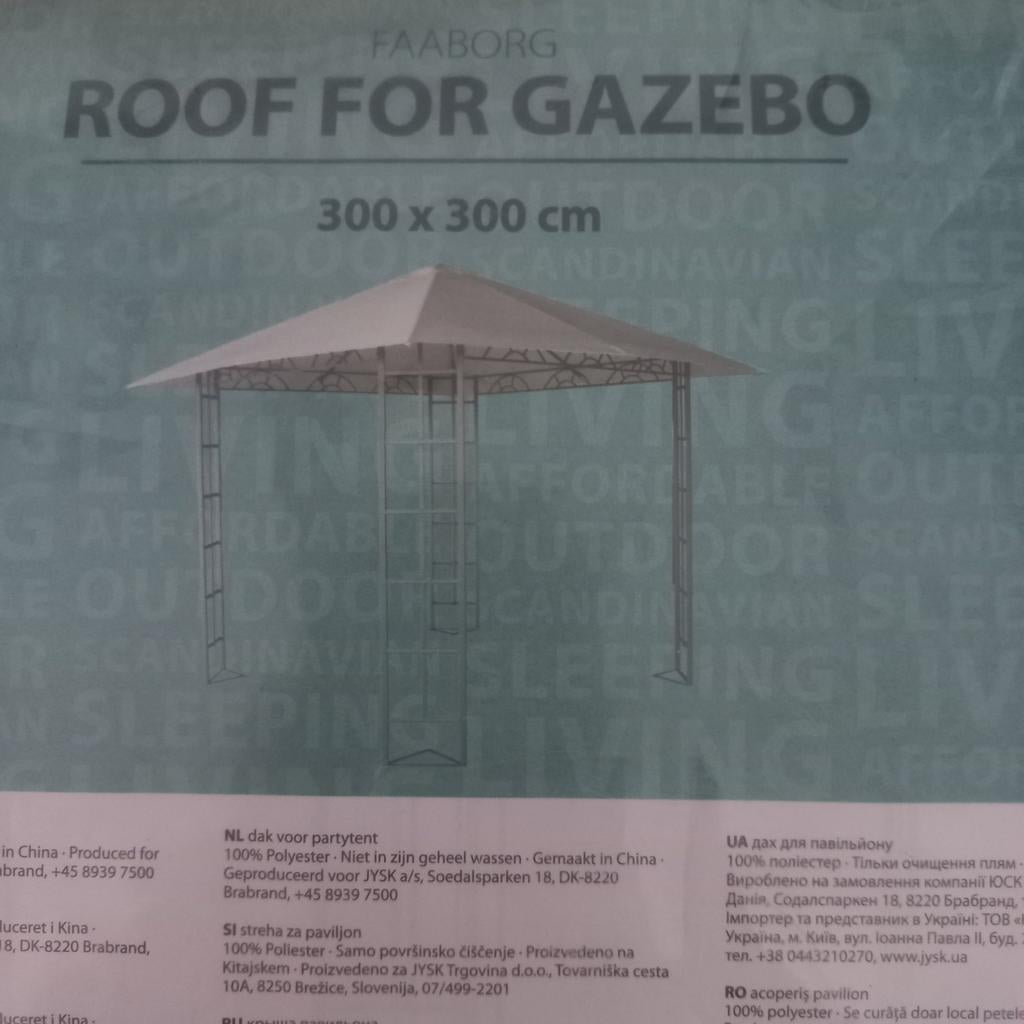 Dak voor Gazebo partytent vanJisk 300x300 cm, Tuin en Terras, Ophalen of Verzenden
