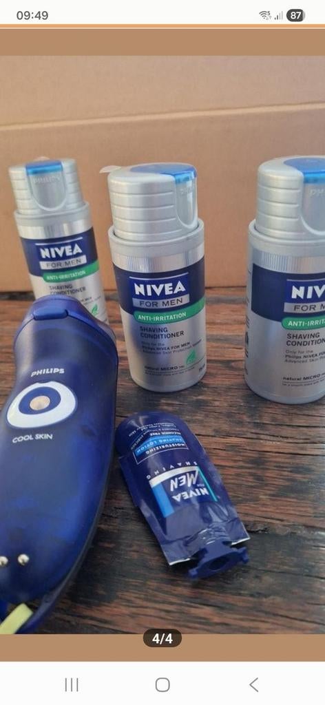 Nivea For Men Shaving Conditioner & Philips Cool Skin, Ophalen of Verzenden, Nieuw, Bad & Douche
