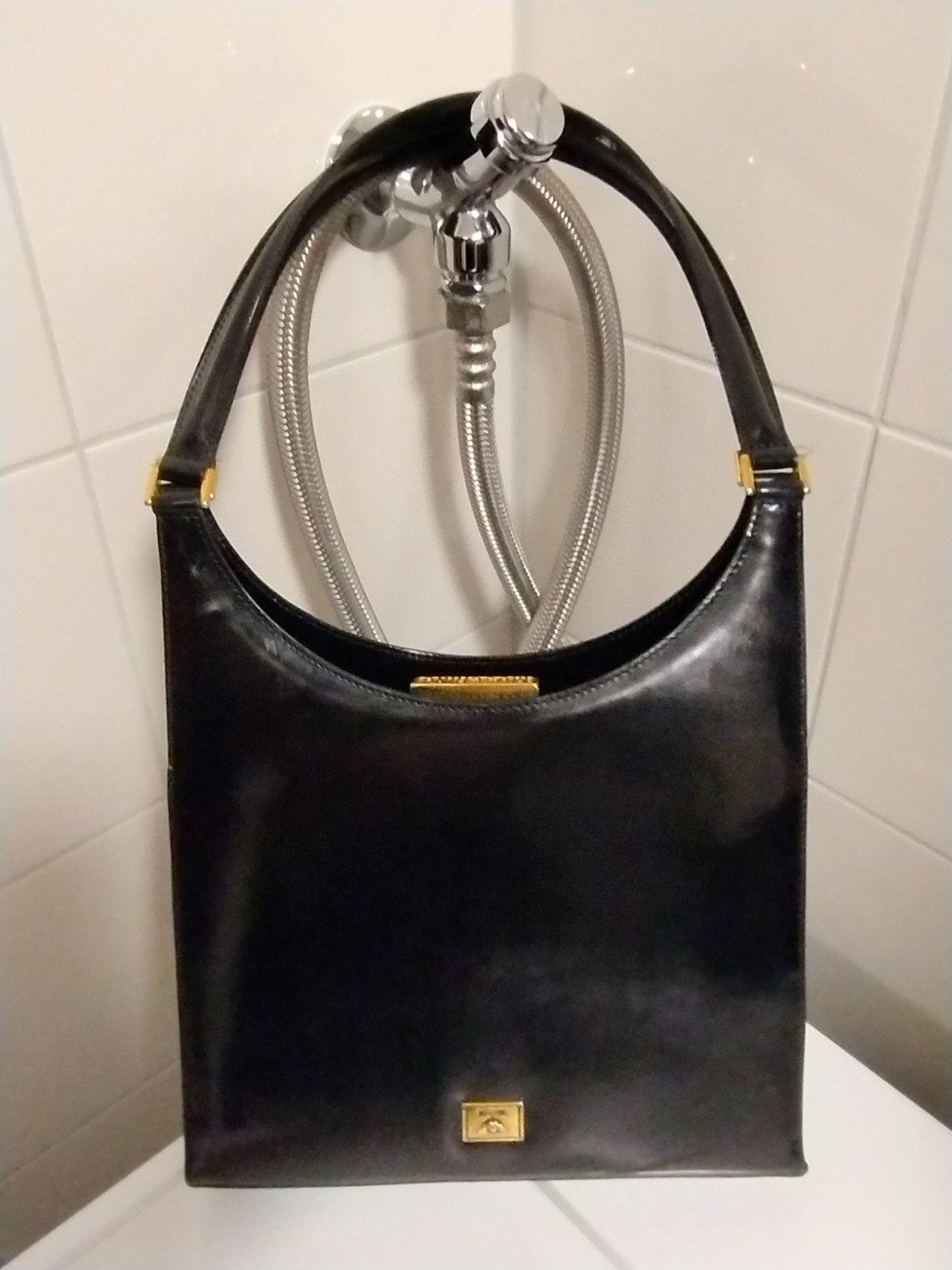 Vintage Moschino lak leren damestas, Ophalen of Verzenden