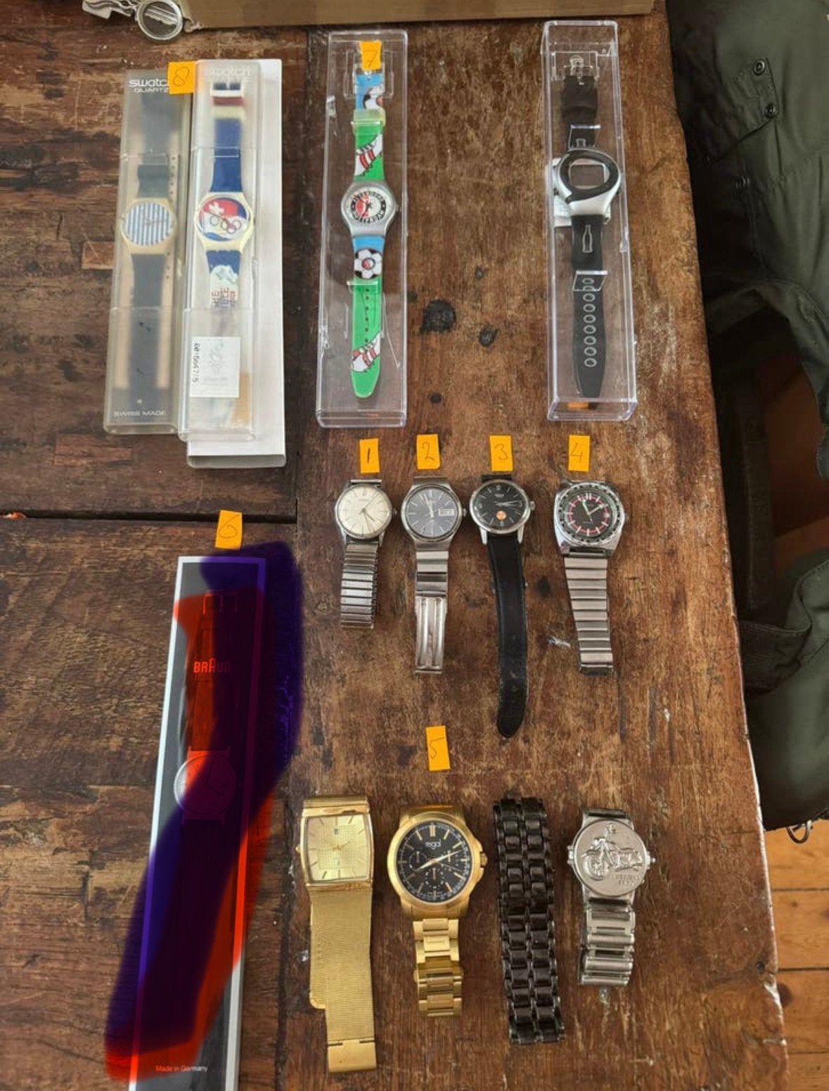 Diverse vintage horloges mechanisch en quartz en bandjes, Sieraden, Tassen en Uiterlijk, Horloges | Heren, Ophalen of Verzenden
