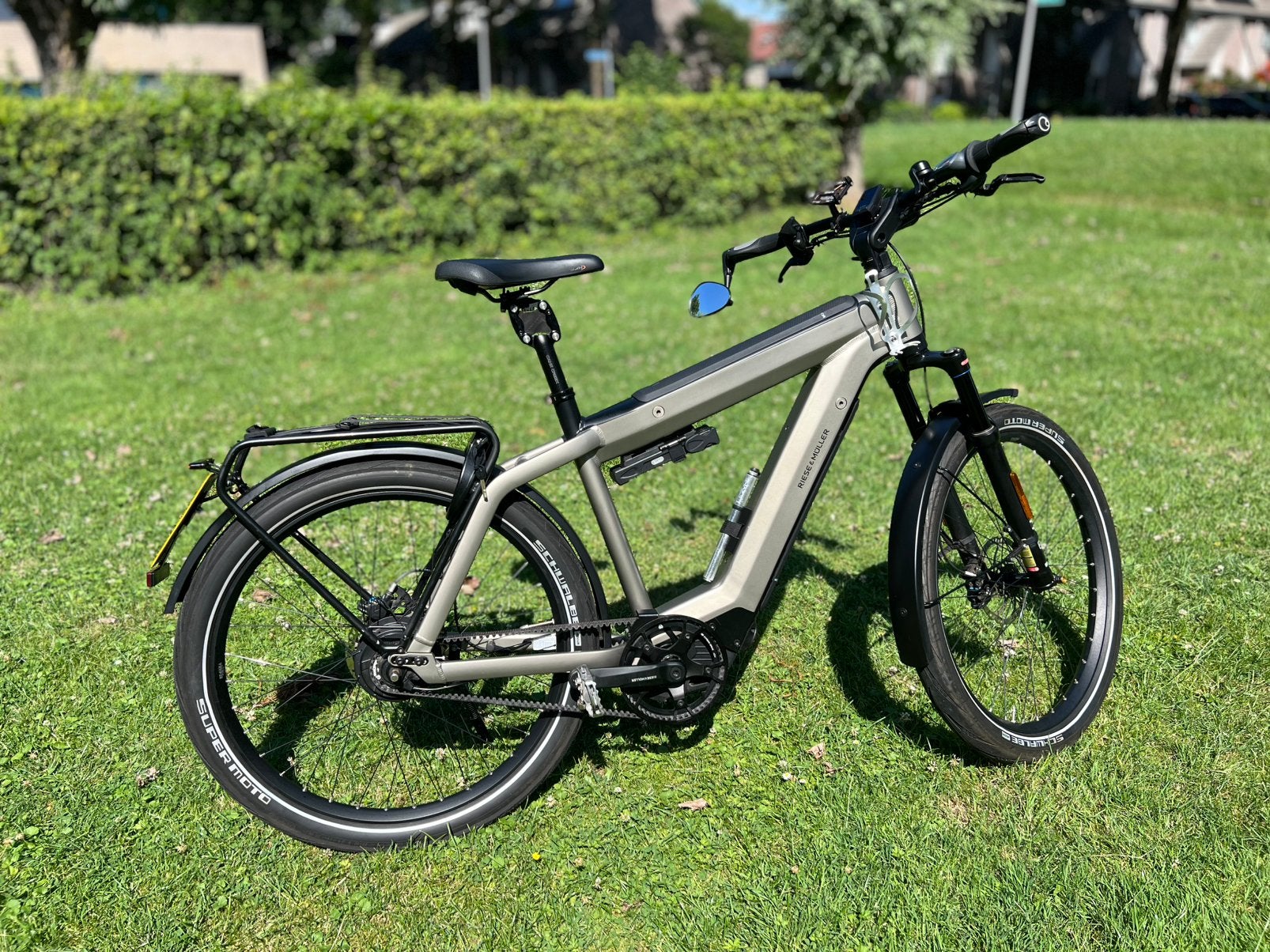 Riese & Muller SuperCharger Speedpedelec, Zo goed als nieuw, 51 tot 55 cm, 50 km per accu of meer, Ophalen