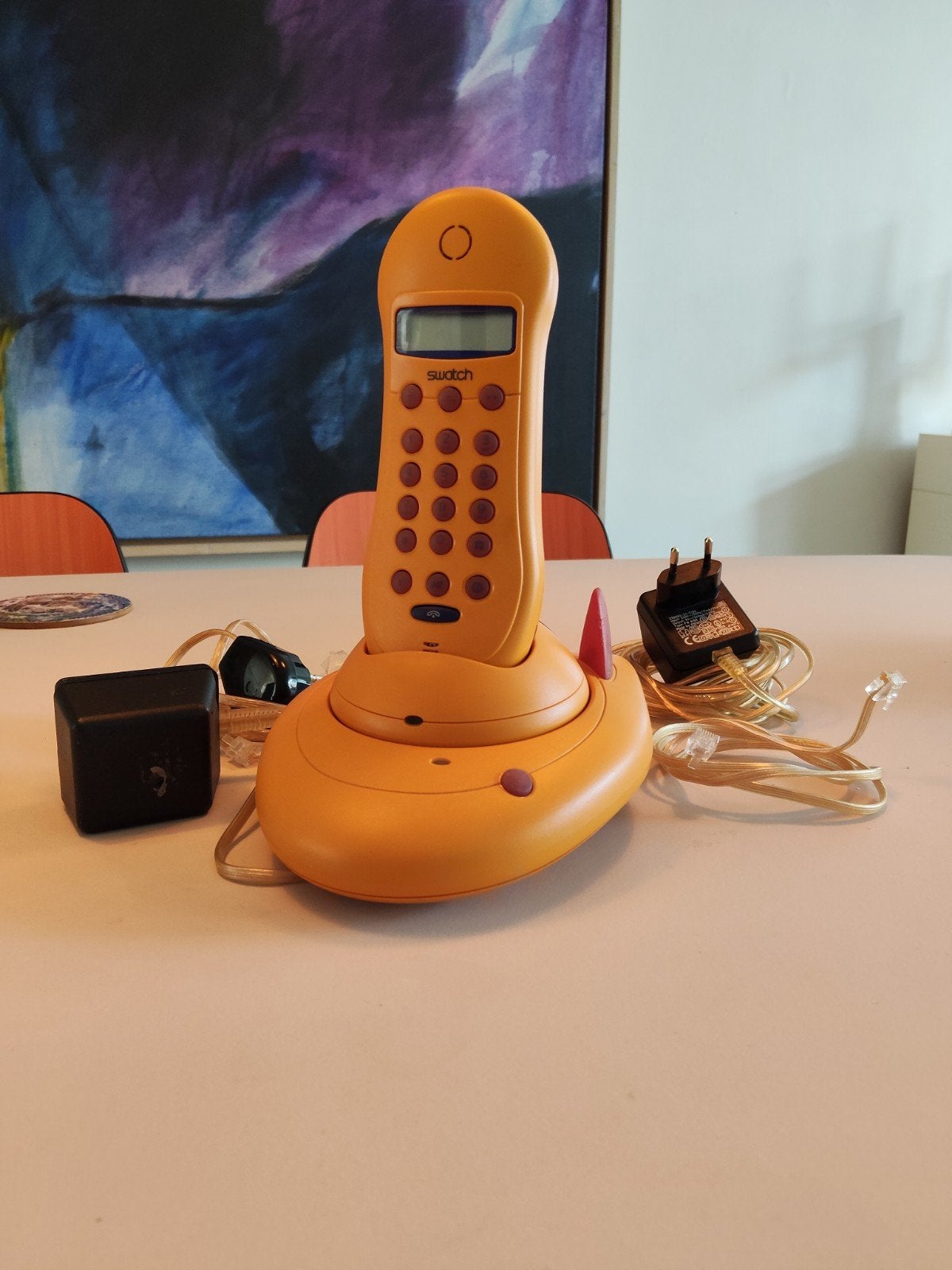 Swatch cordless telefoon met basisistation, Ophalen of Verzenden, Gebruikt, 1 handset