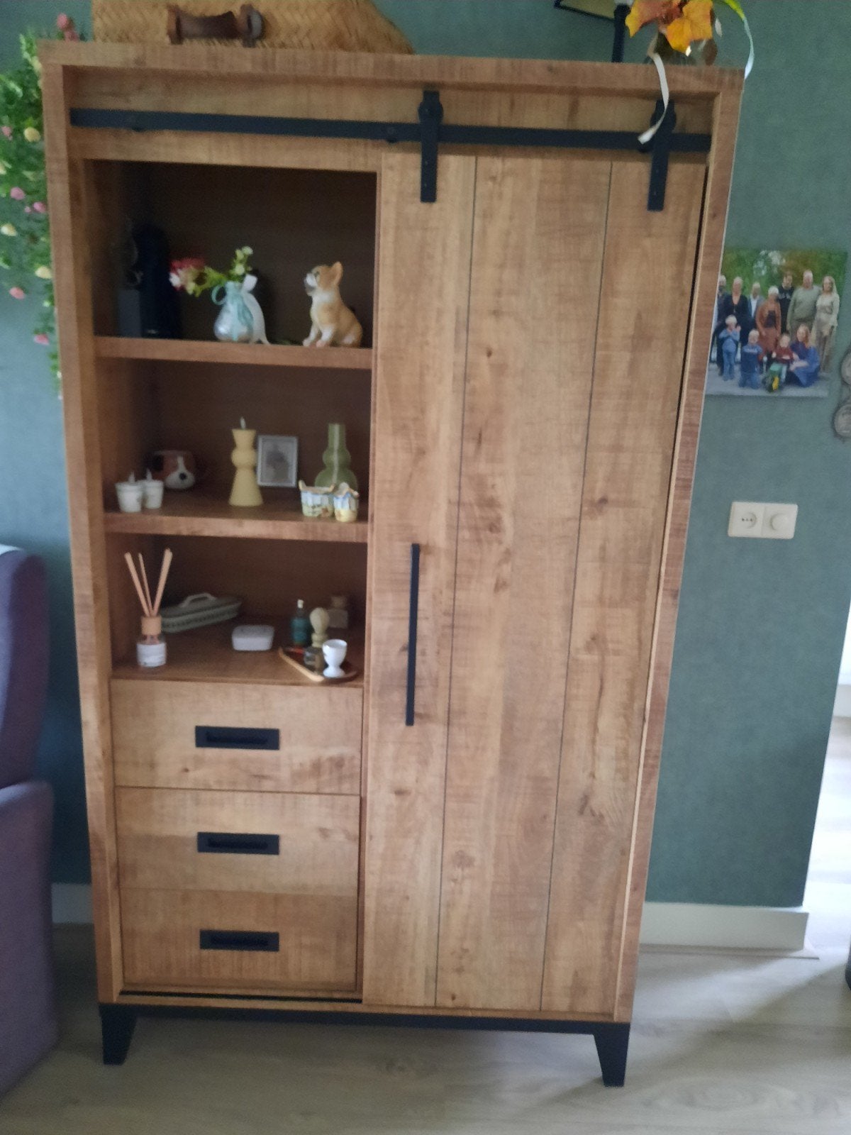 hele mooie kast mango, Ophalen, Zo goed als nieuw, 25 tot 50 cm