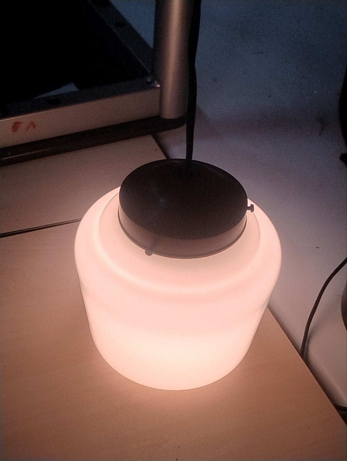 Art Deco Gispen stijl lamp, opaline glas, Anker bakeliet, Ophalen of Verzenden