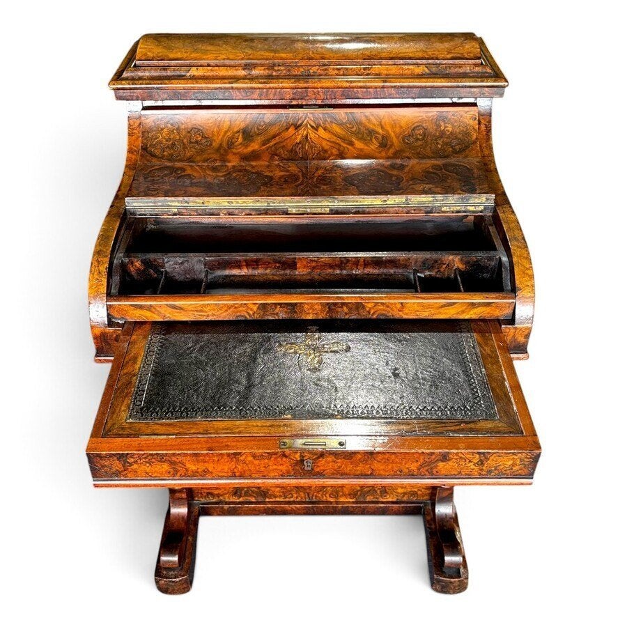 Victoriaans davenport bureau, 19e eeuw, Ophalen of Verzenden, Gebruikt