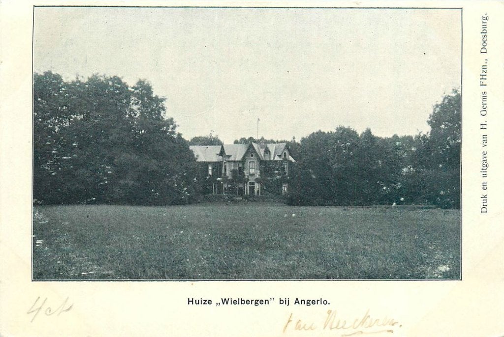 701-130-043 Angerlo Huize Wielbergen, Verzamelen, Verzenden, Voor 1920, Gelderland